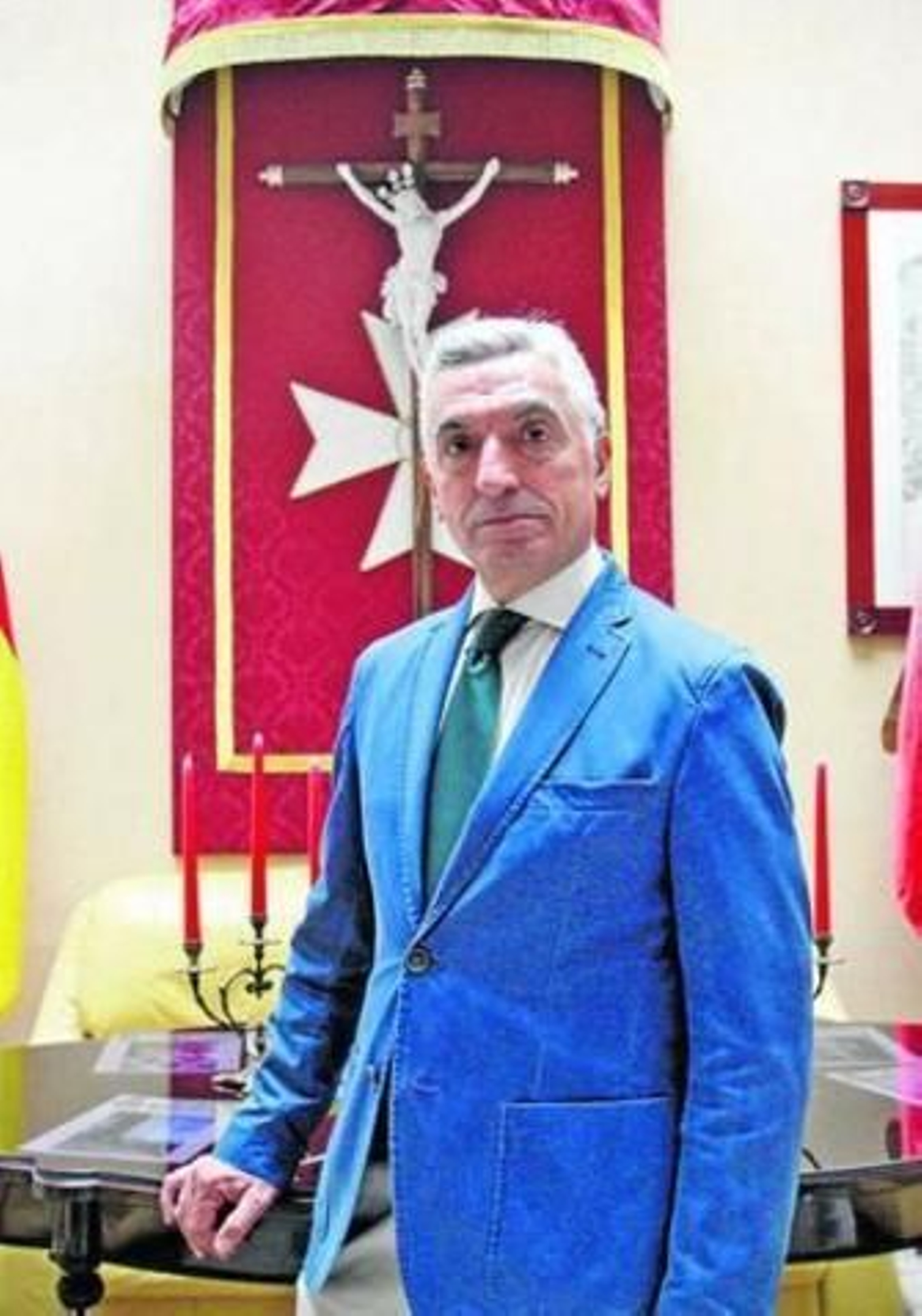 Medina, en la sede de Caballeros Hospitalarios.