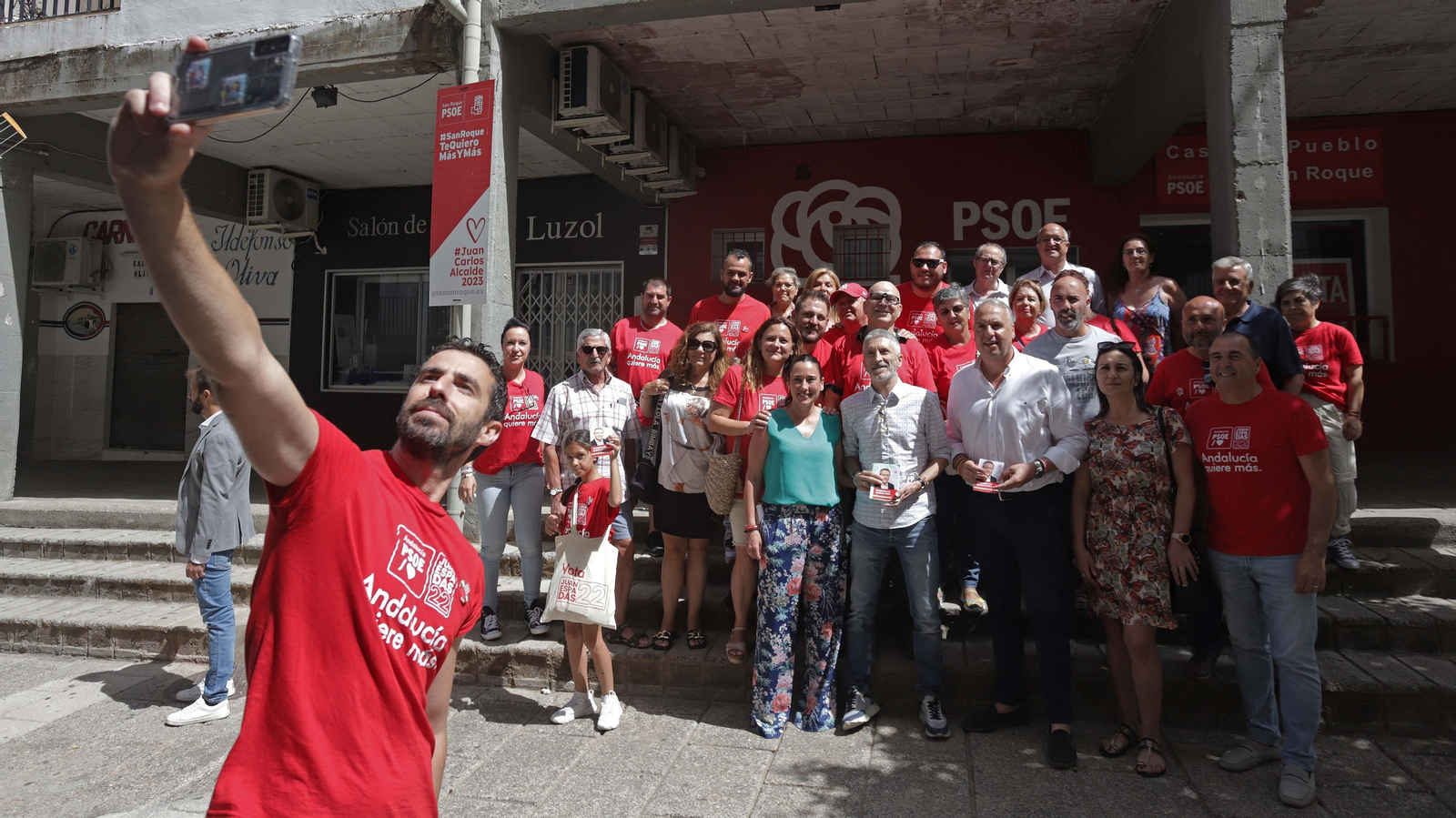 Fotos del acto de campaña de Fernando Grande-Marlaska en San Roque