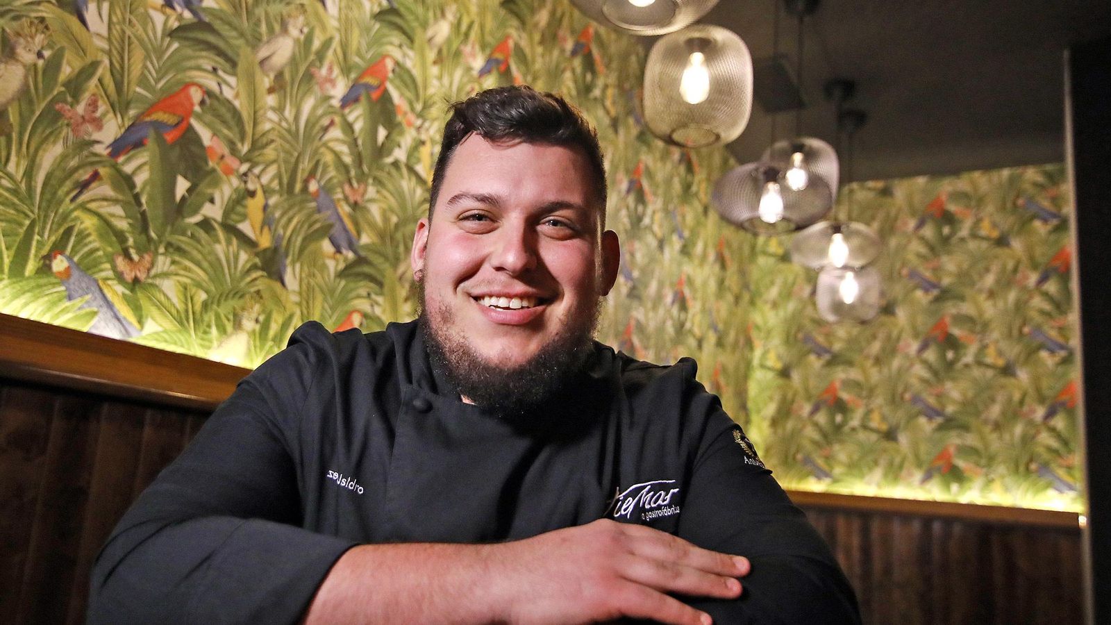 Isidro López, durante la entrevista.