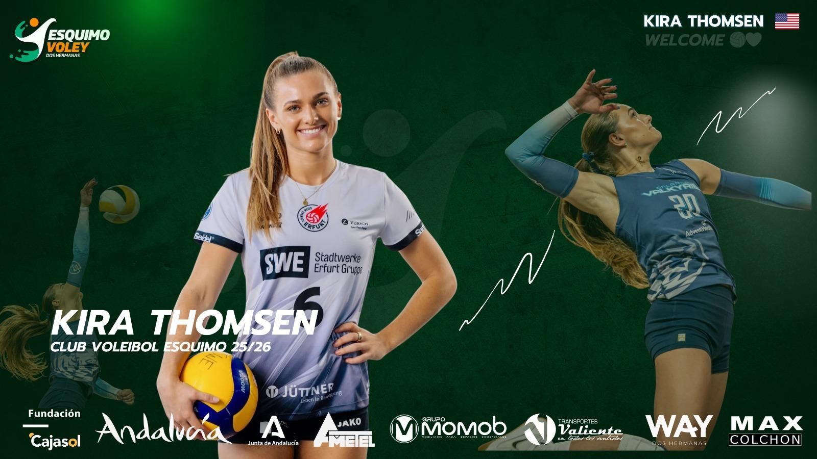 Kira Thomsen, nuevo refuerzo para el CAV Esquimo