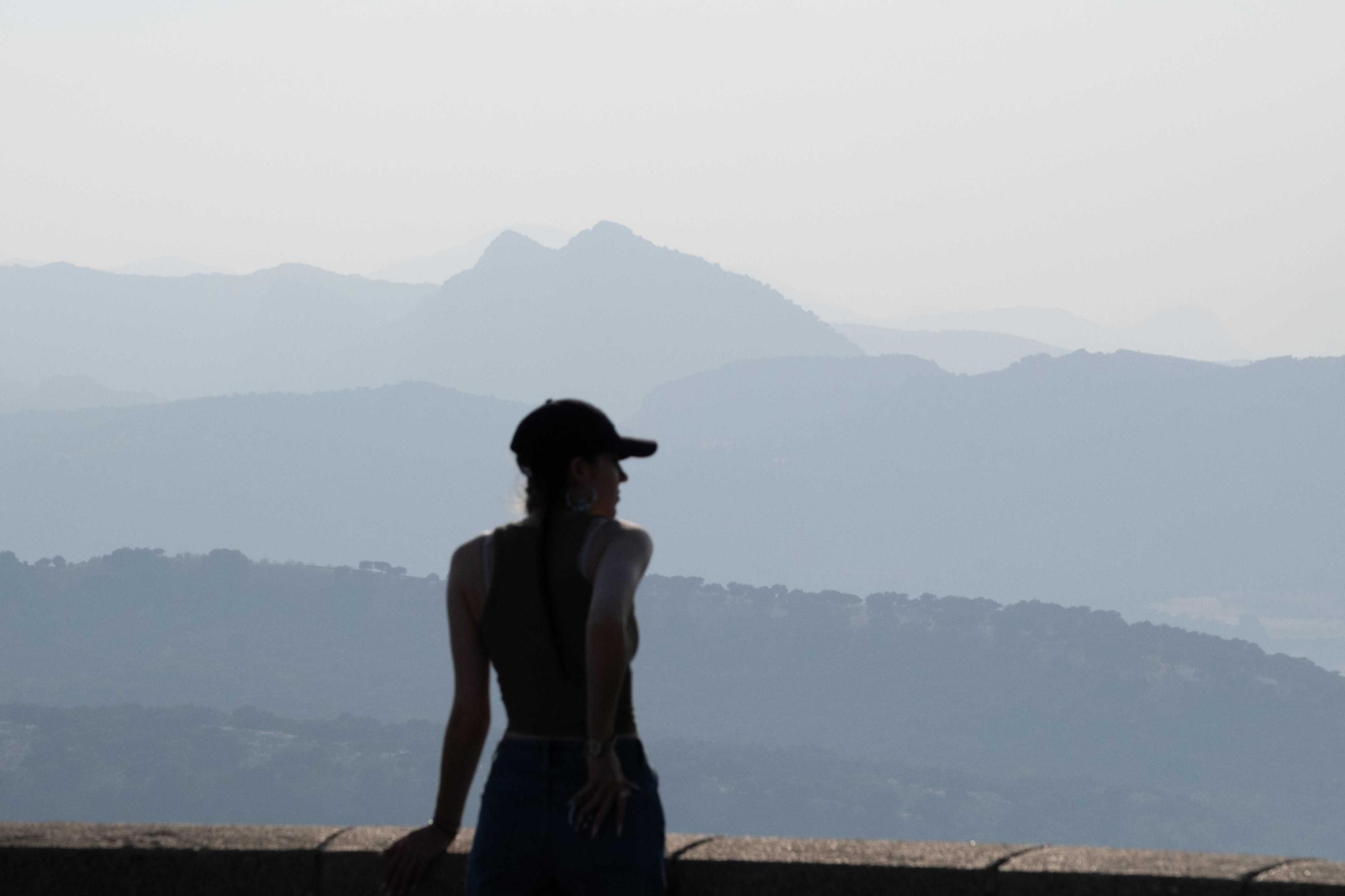 Vista de las sierras que rodean Ronda en el límite con la provincia de Cádiz.