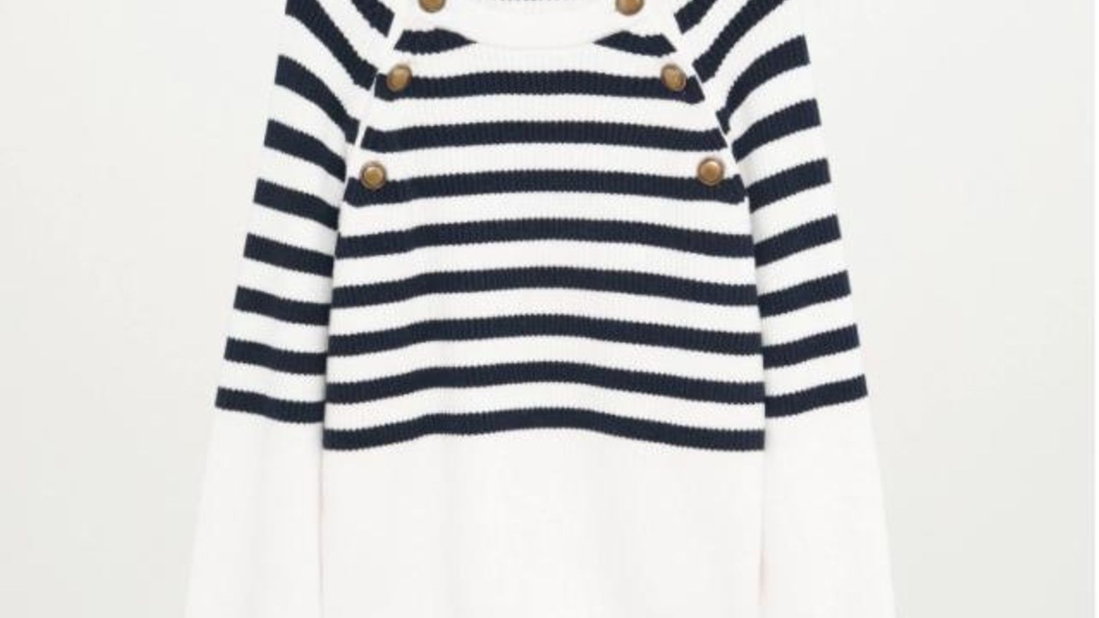 Jersey de rayas marineras de Mango.