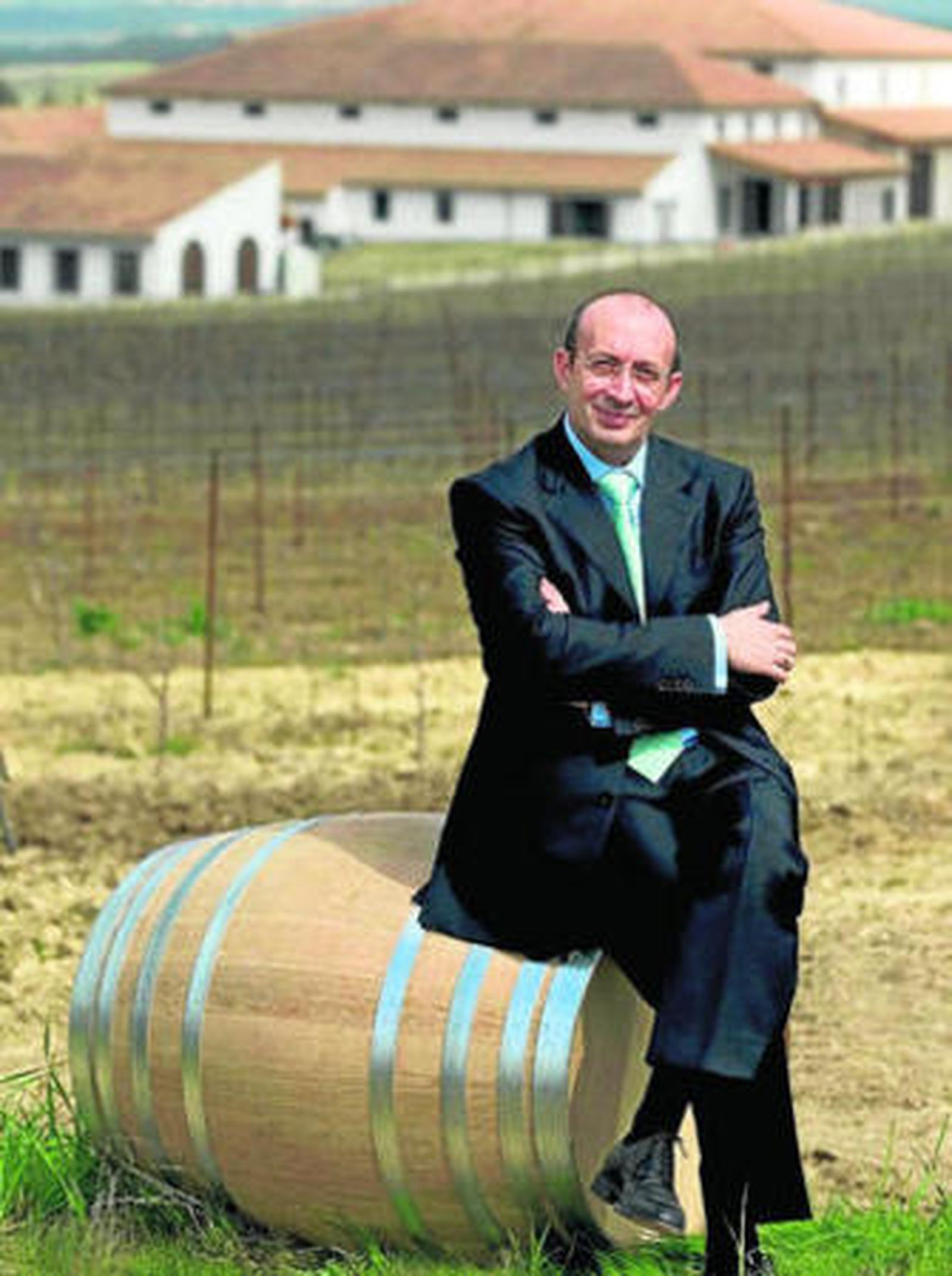 Vicente Taberner, en su finca de Arcos de la Frontera (Cádiz).