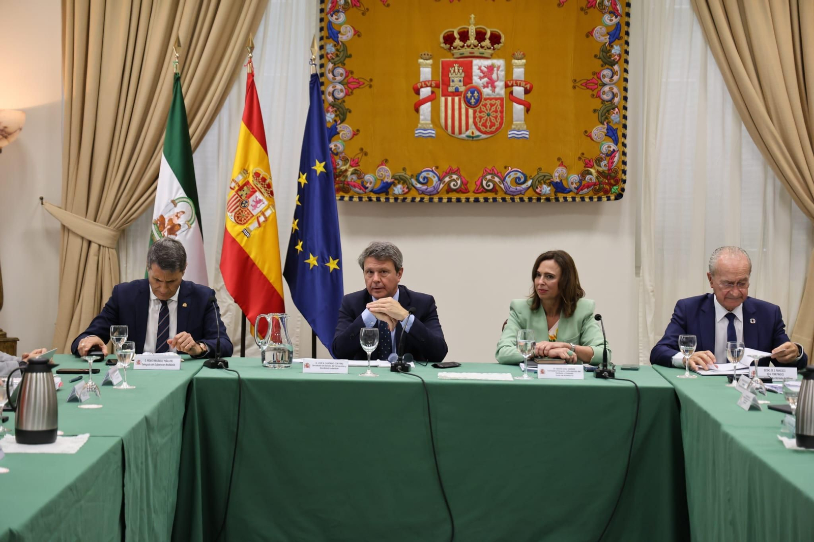 Reunión en Málaga por el tren litoral y la movilidad.
