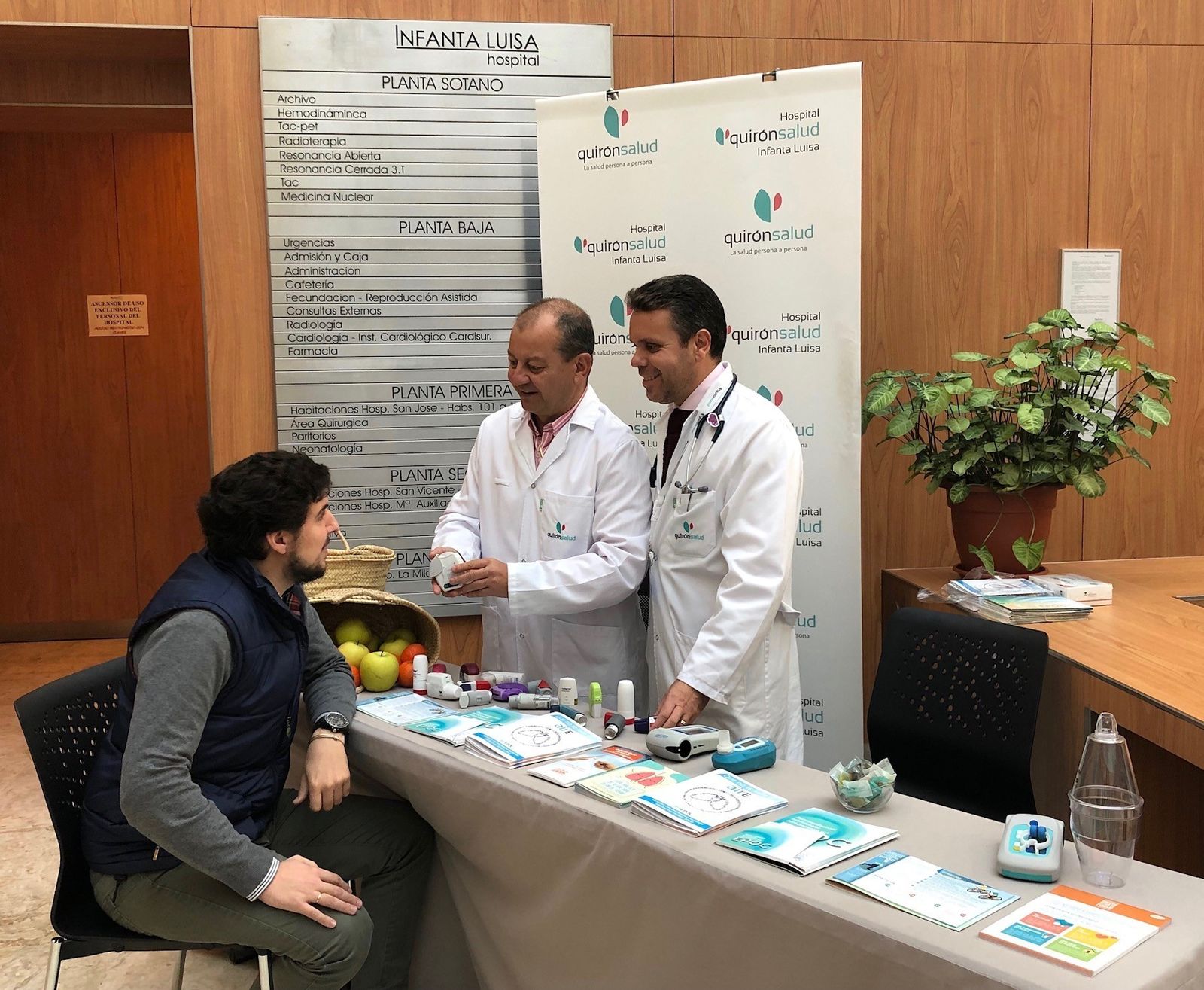 Actividades realizadas con motivo del Día Mundial de la EPOC en el Hospital Quirón-Salud Infanta Luisa.