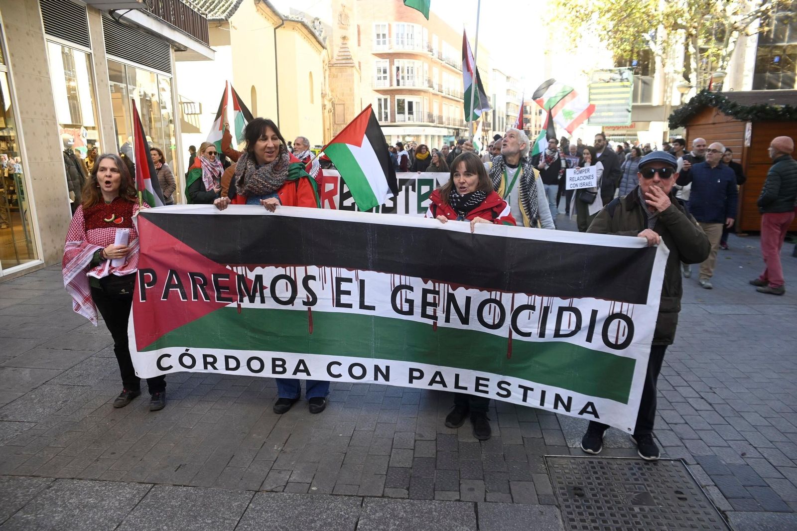 Las imágenes de la manifestación de las iniciativas de solidaridad con Palestina en Córdoba