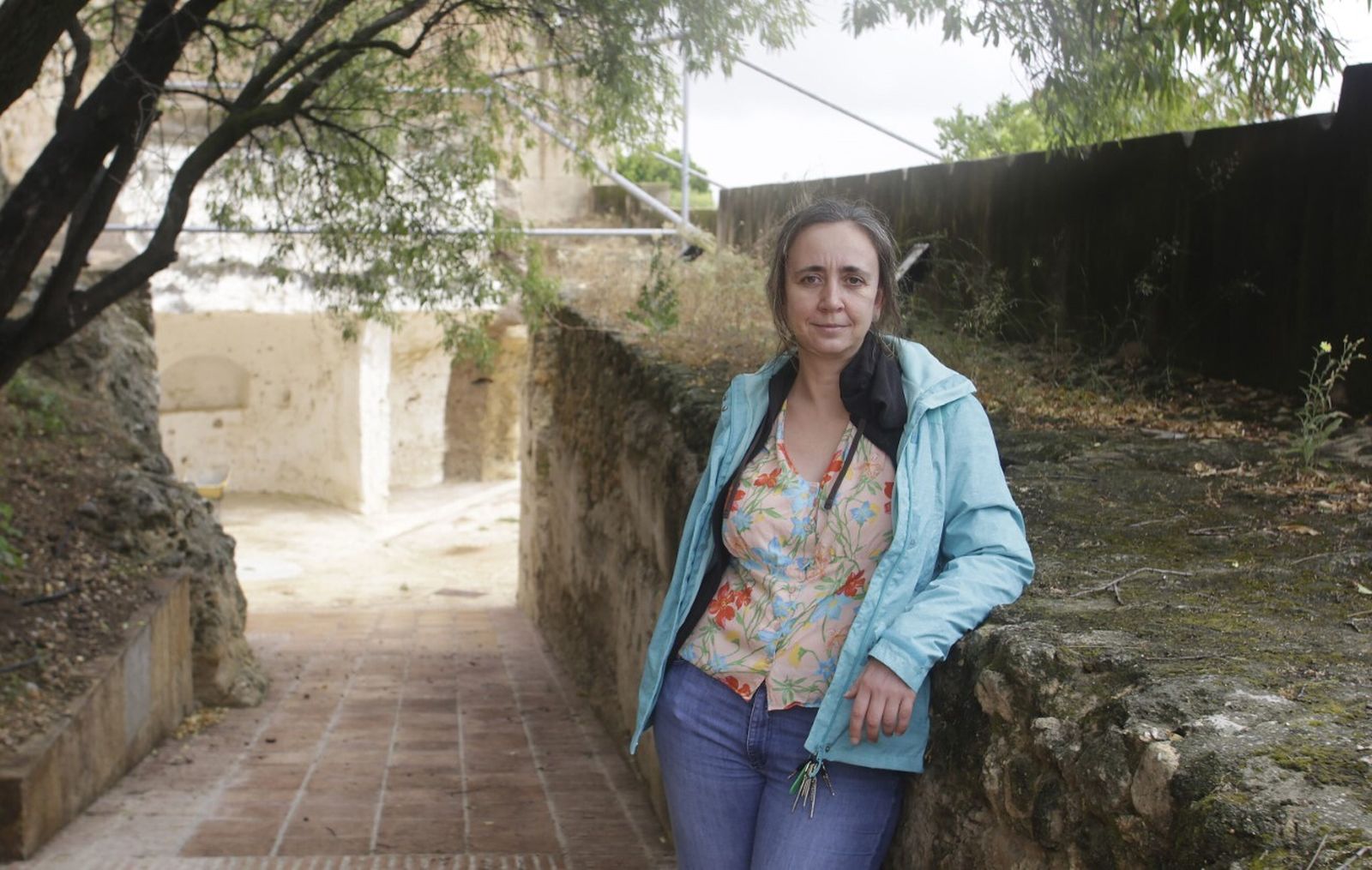 La arqueóloga Ana Gómez, en la Casa Bonsor de Mairena del Alcor.