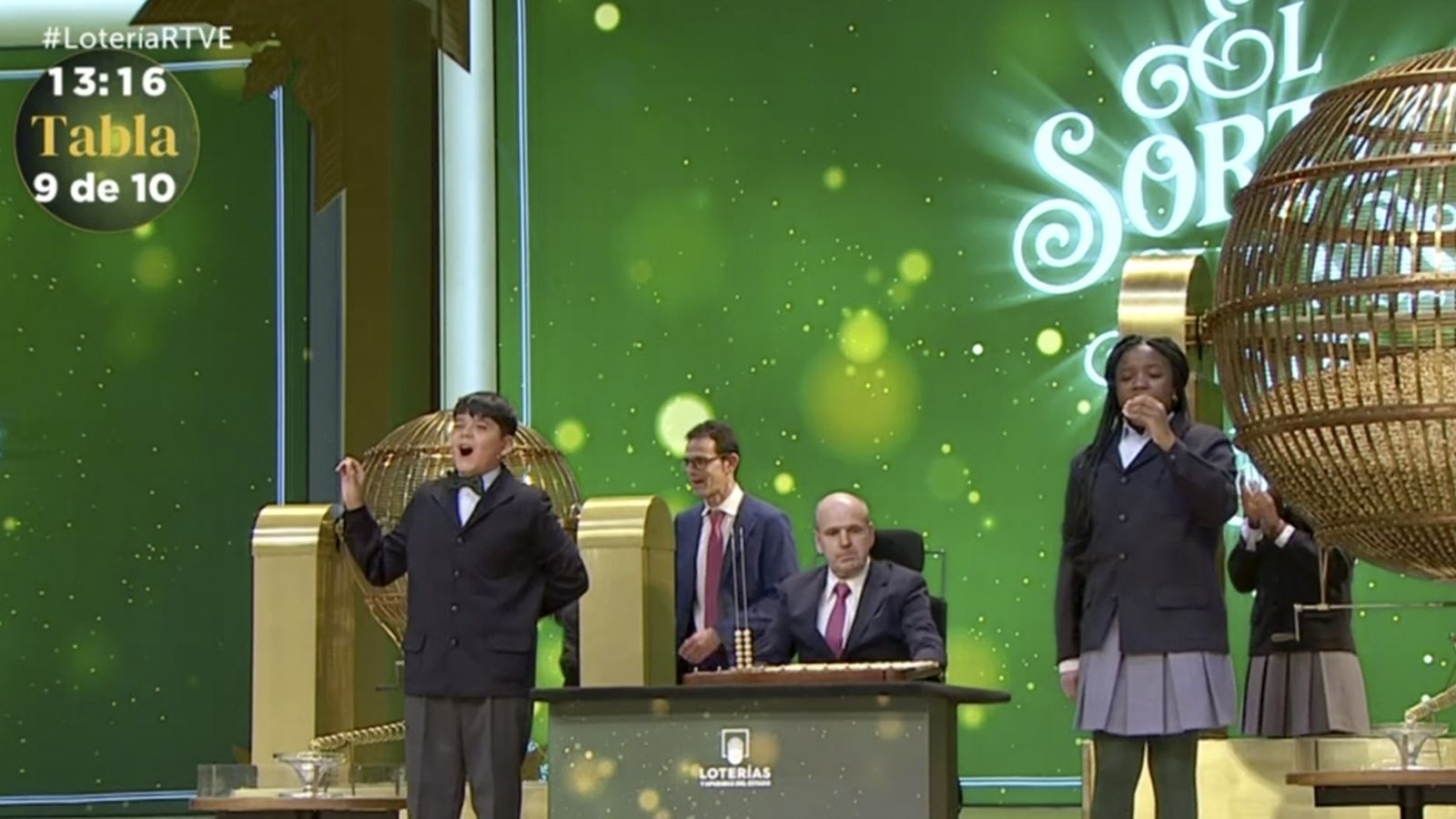 Imagen del sorteo del Gordo