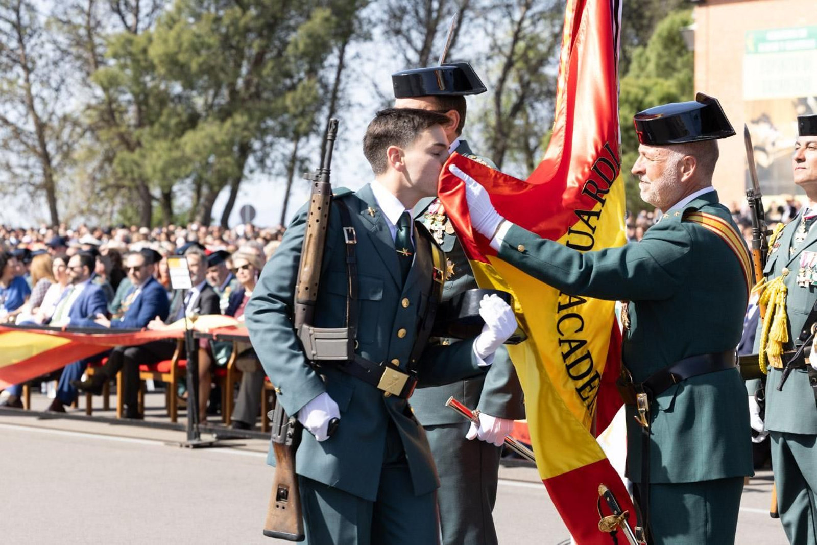 Jura de bandera de la 130ª promoción de guardias civiles de la Academia de Baeza