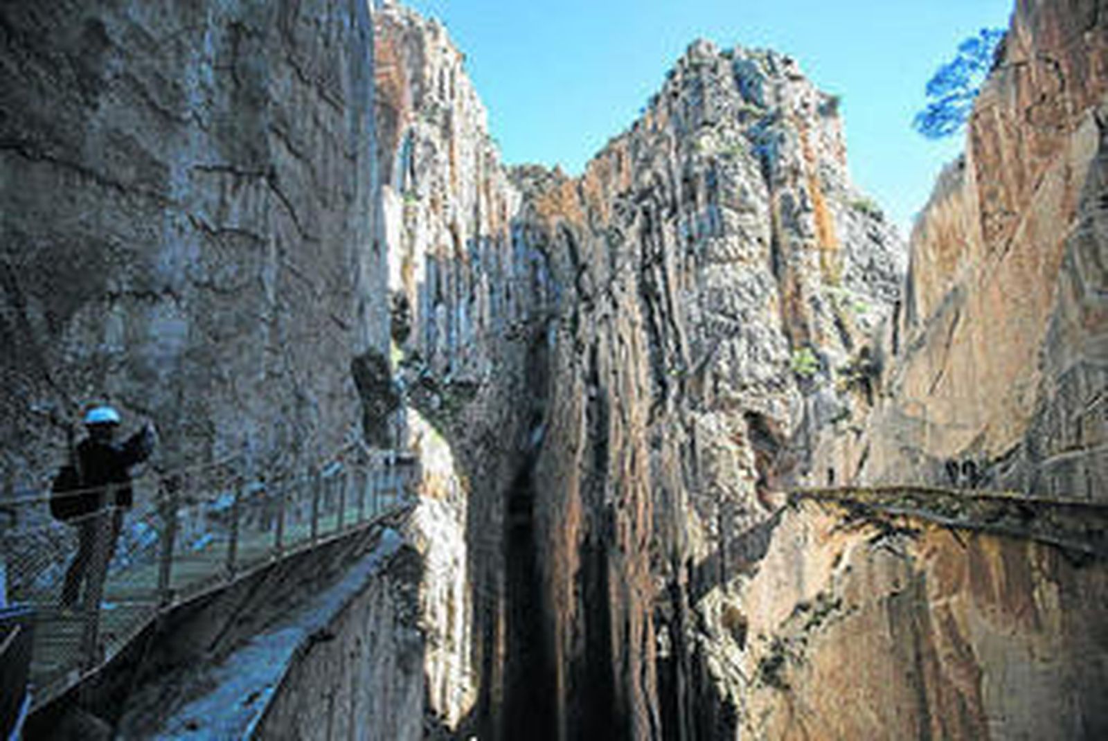 Recorrido por la pasarela del Caminito del Rey.