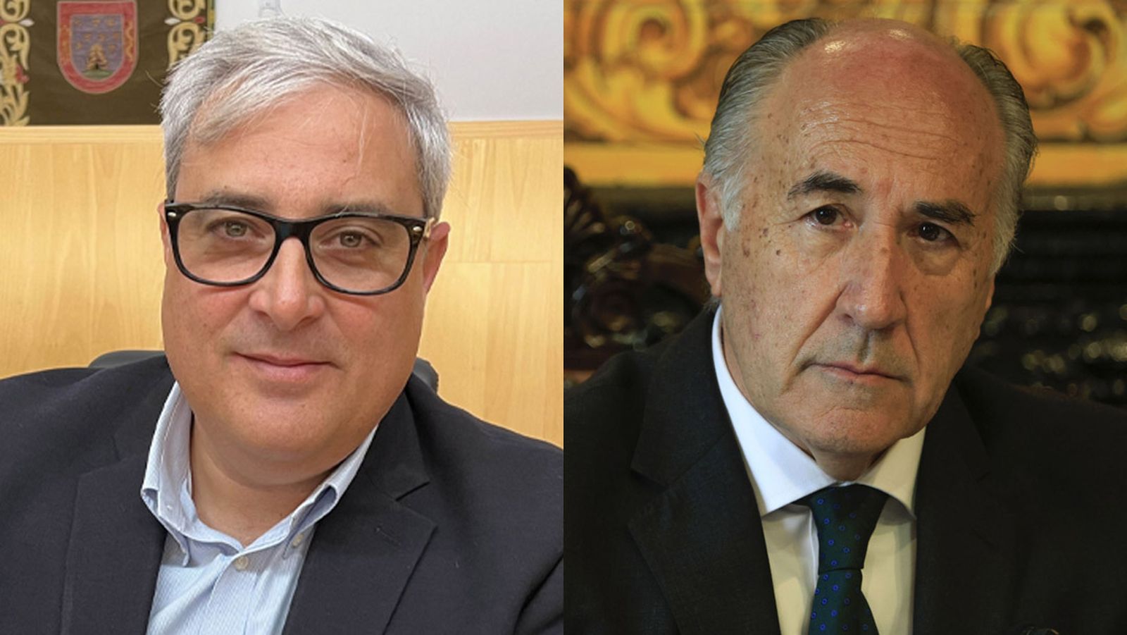 Antonio Navarro, ex secretario general del PSOE de Torremolinos, y José Ignacio Landaluce, alcalde del PP de Algeciras.