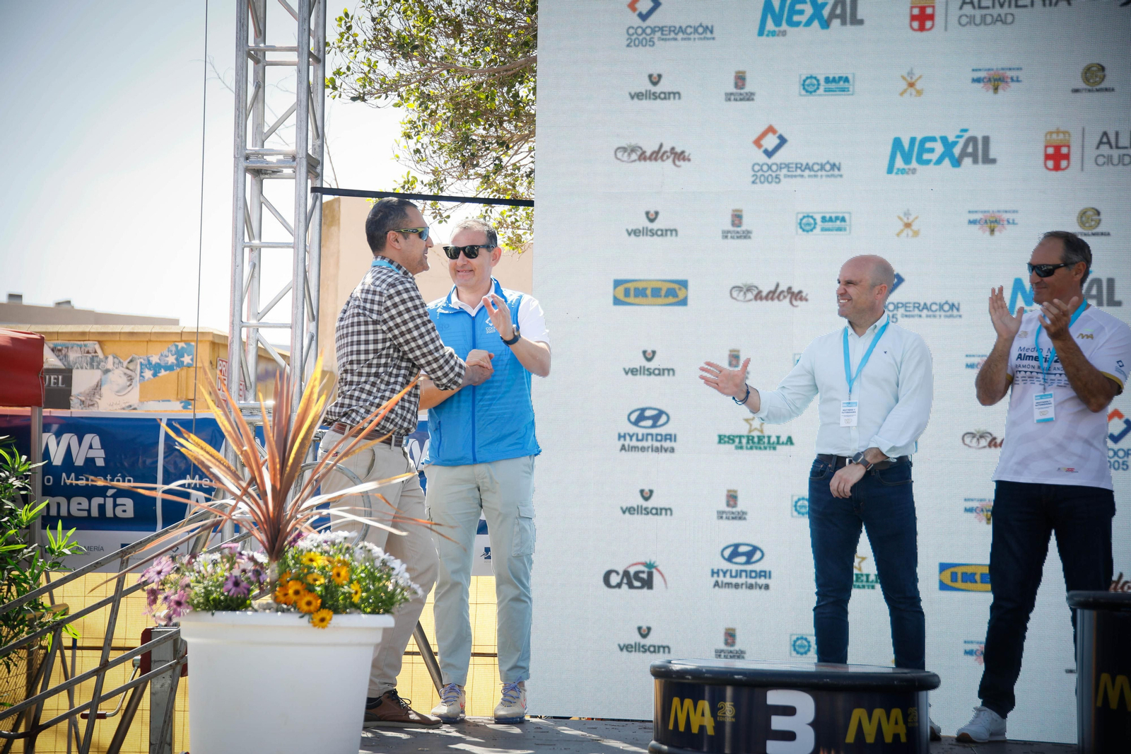 Imágenes de los premiados en la Media maratón de la Cuidad de Almería