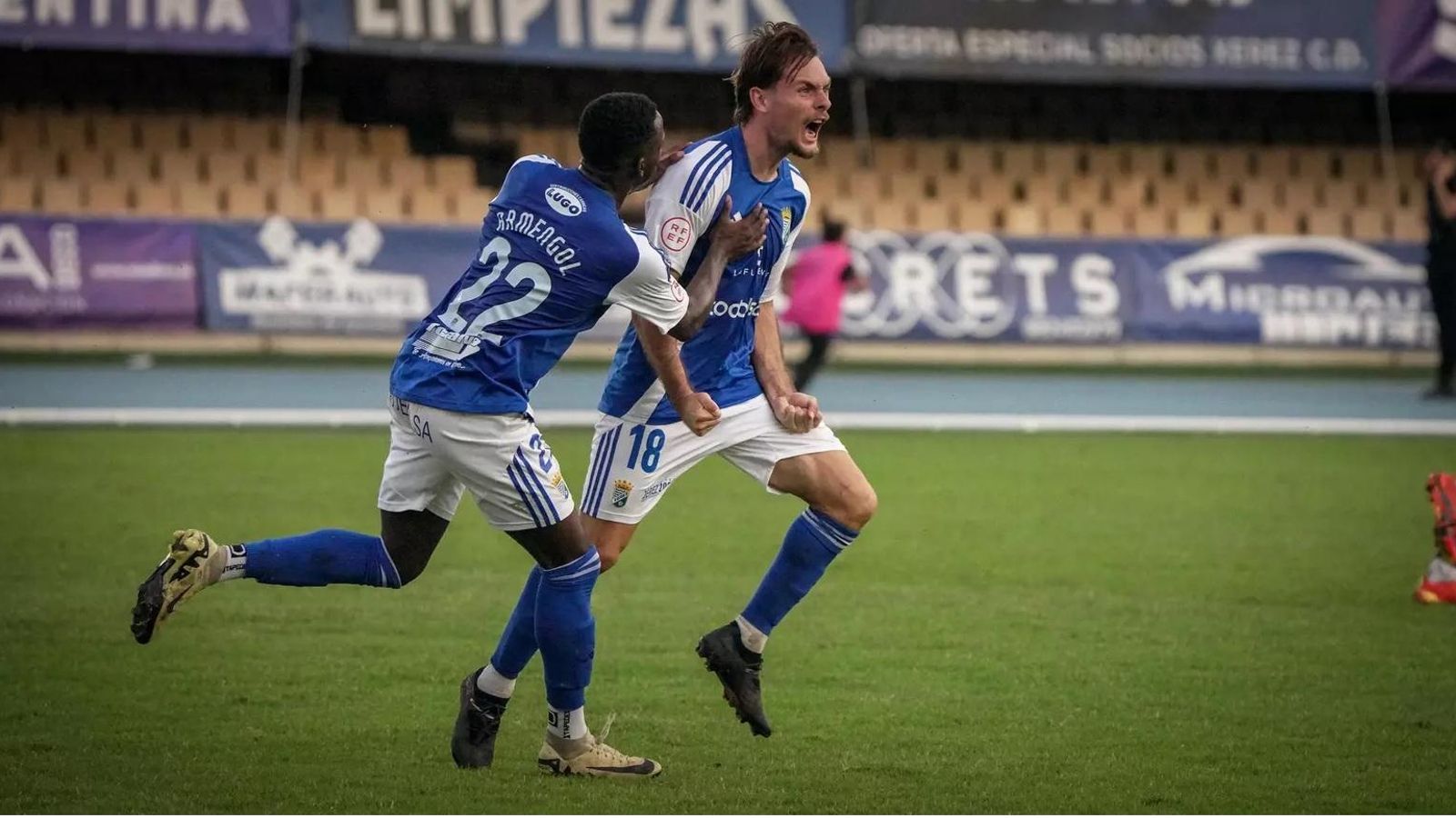 Ricky marcó la pasada temporada un gol, en el derbi en Chapín ante el Cadiz Mirandilla que acabó 1-1.