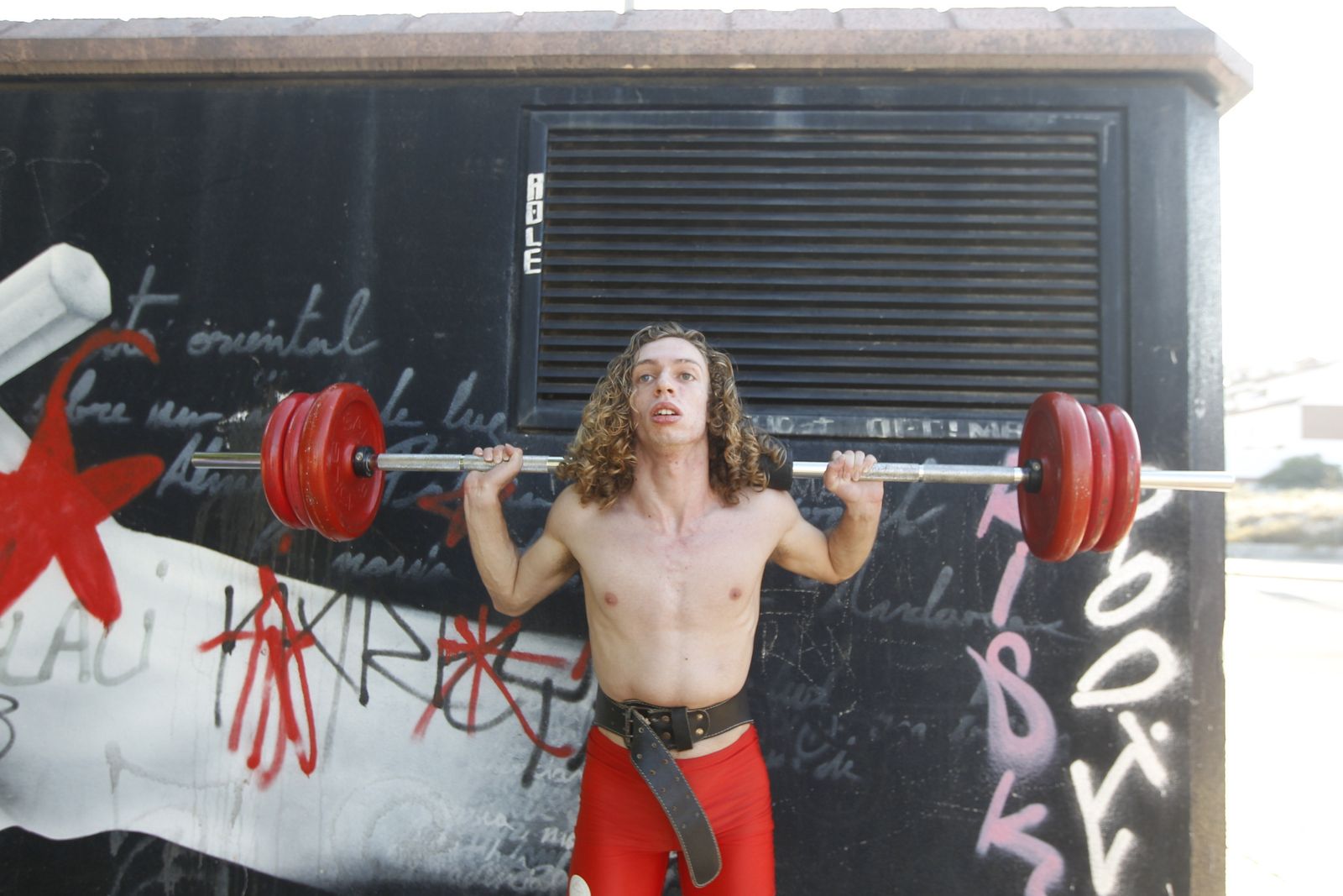 Entrenamiento del CD Atletas de Almería en el parque de Los Molinos