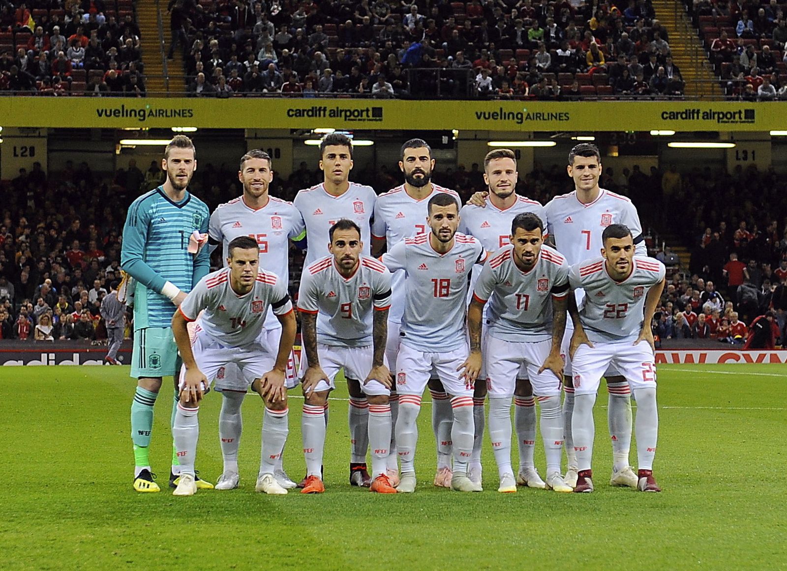 El amistoso entre Gales y España, en imágenes