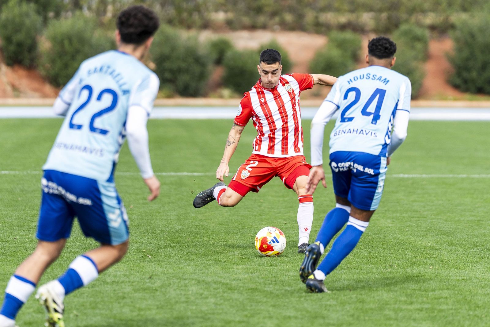 Las imágenes del Almería B y Atlético Malagueño en el Anexo de los Juegos Mediterráneos