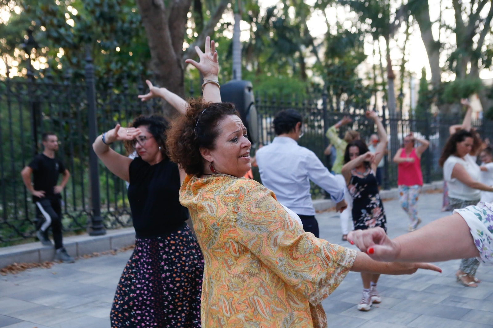 Fotos del flashmob de baile flamenco de Mercedes Alcalá y David Lozano