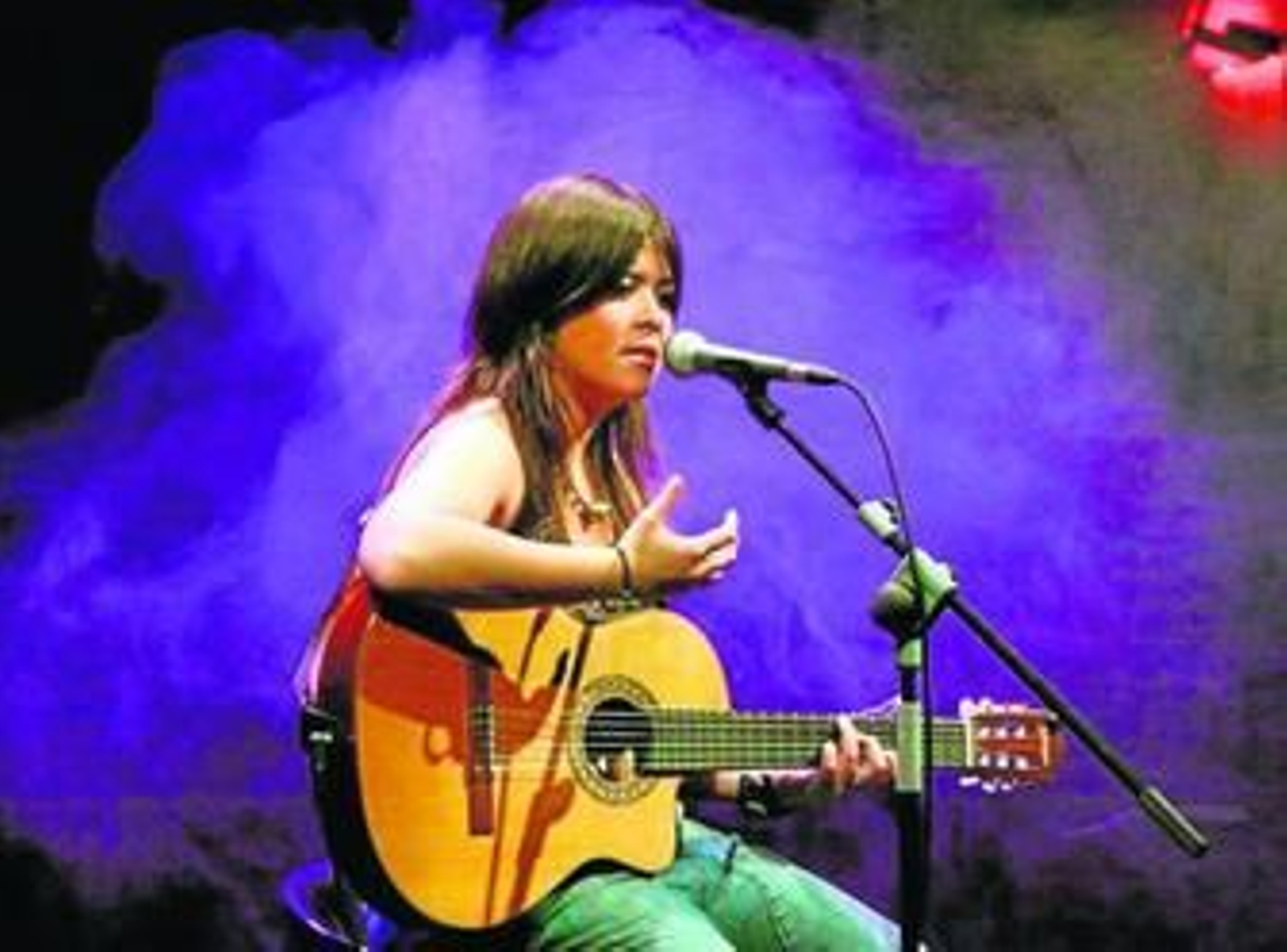 Imagen de archivo de un concierto de la malagueña Vanesa Martín.