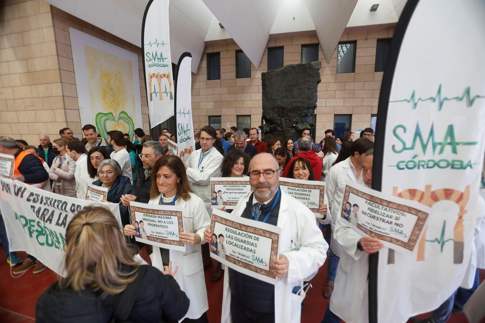 La concentración de médicos en contra de la reforma del Estatuto Marco, en imágenes