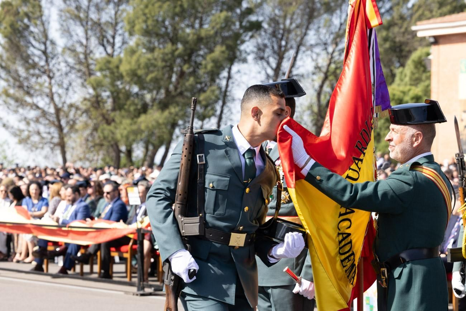 Jura de bandera de la 130ª promoción de guardias civiles de la Academia de Baeza