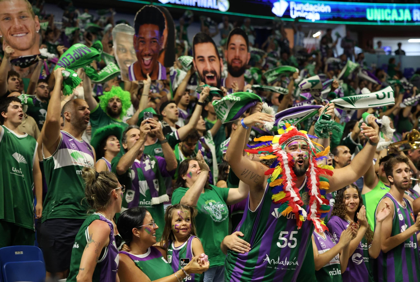 El Unicaja-Real Madrid, en fotos