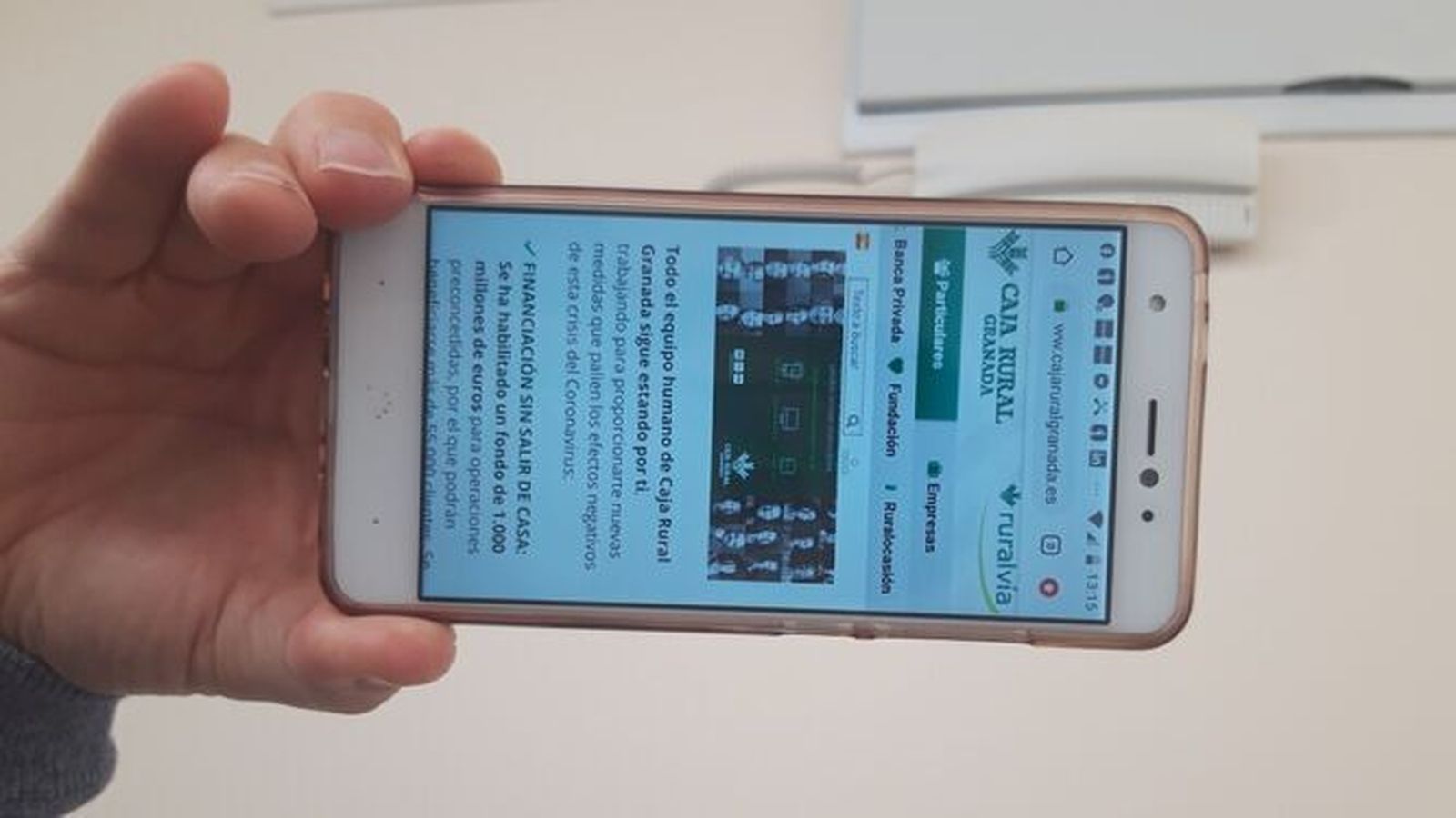 Caja Rural de Granada dona 45.000 euros para emergencias sociales por el coronavirus