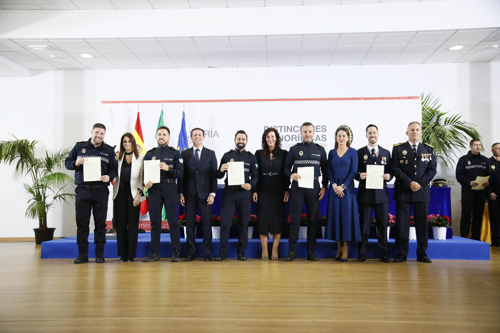Las imágenes del acto institucional de la Policía Local de Almería con motivo de la festividad de su patrón, San Esteban