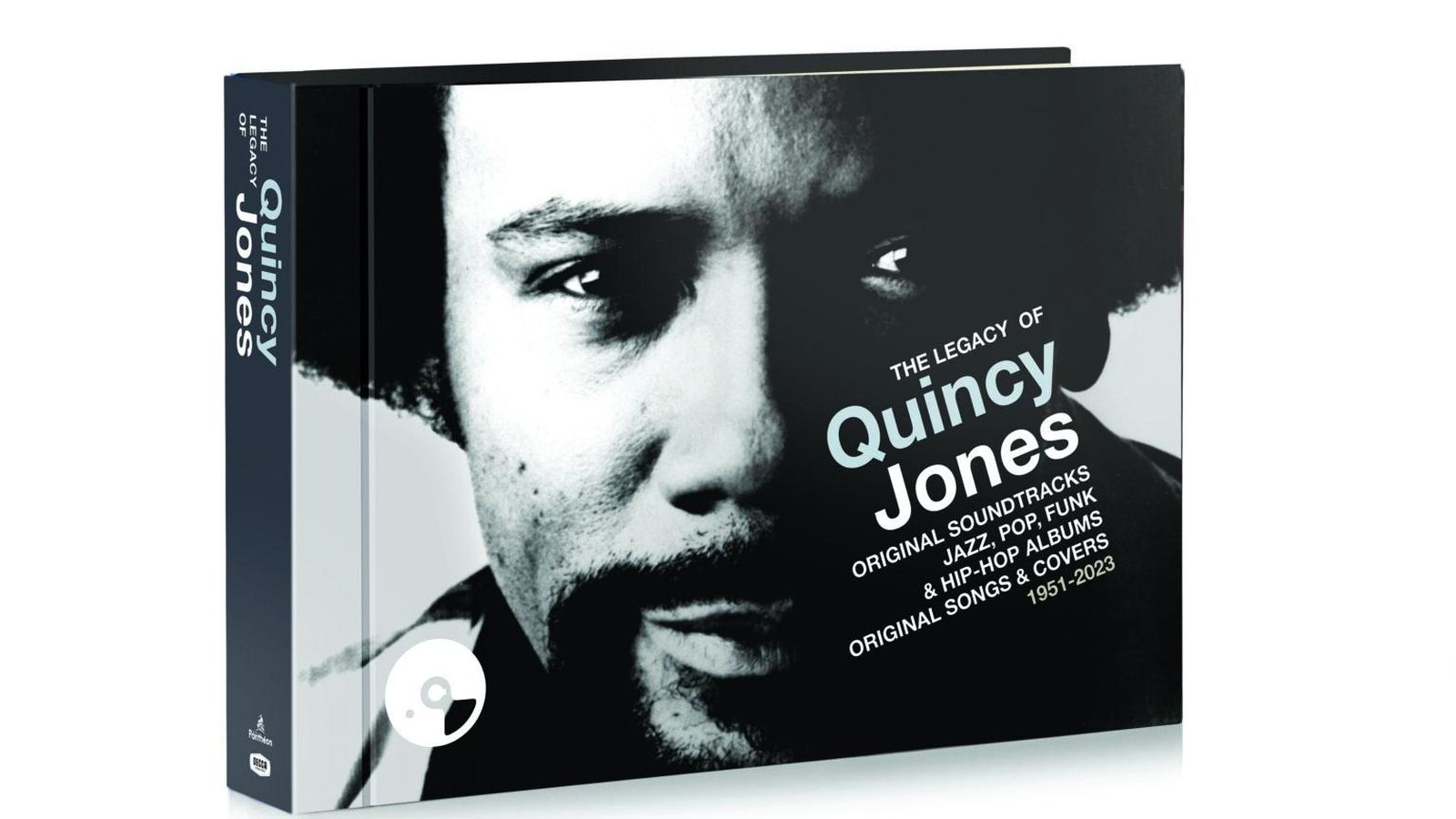 Caja-libro 'The Legacy of Quincy Jones'.