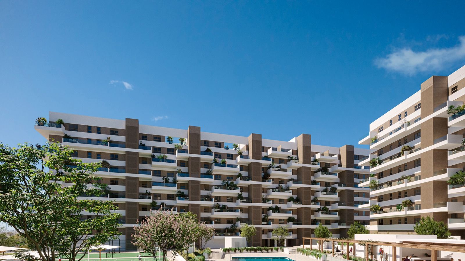 Todos los pisos gozan de buenas vistas y ventilación cruzada.