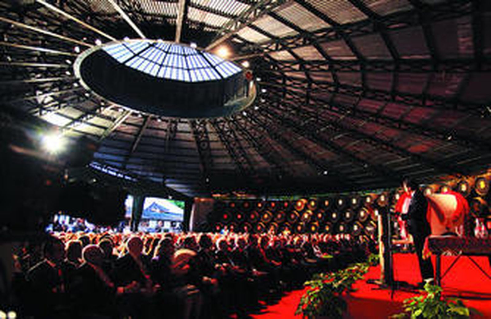 Panorámica de la bodega La Concha de González Byass, donde tuvo lugar ayer el pregón.