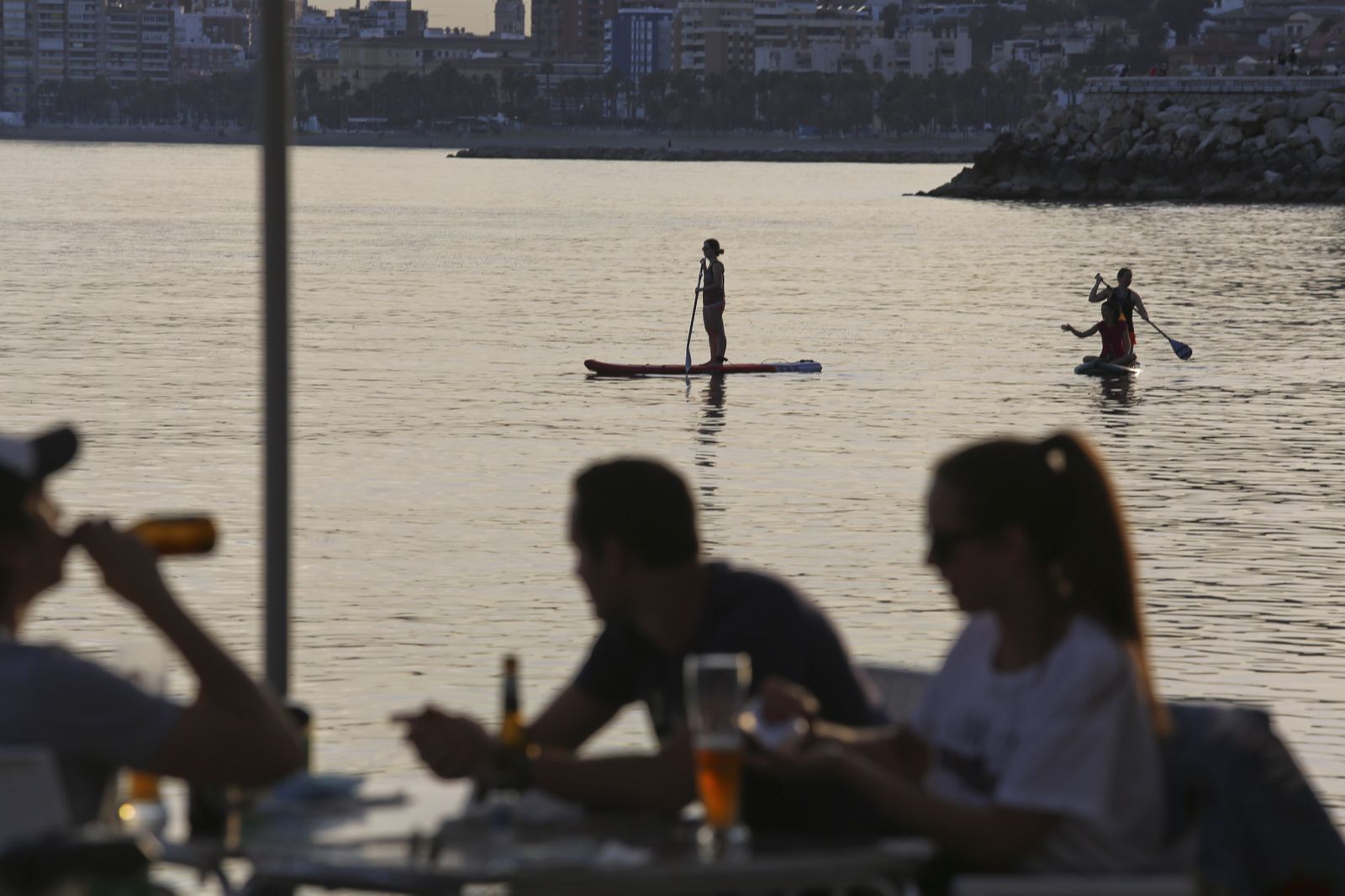 Las mejores vistas de la bahía, desde el balneario de los Baños del Carmen, en Málaga