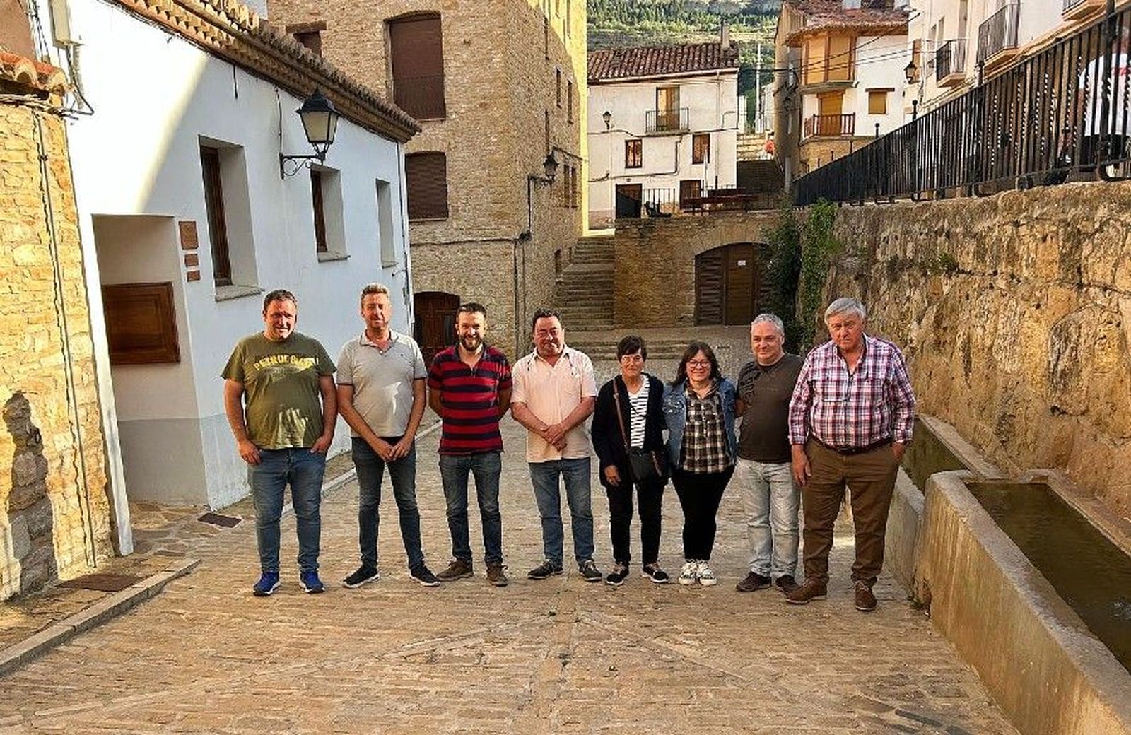 Alcaldes de la Asociación Viento Alto de Teruel.