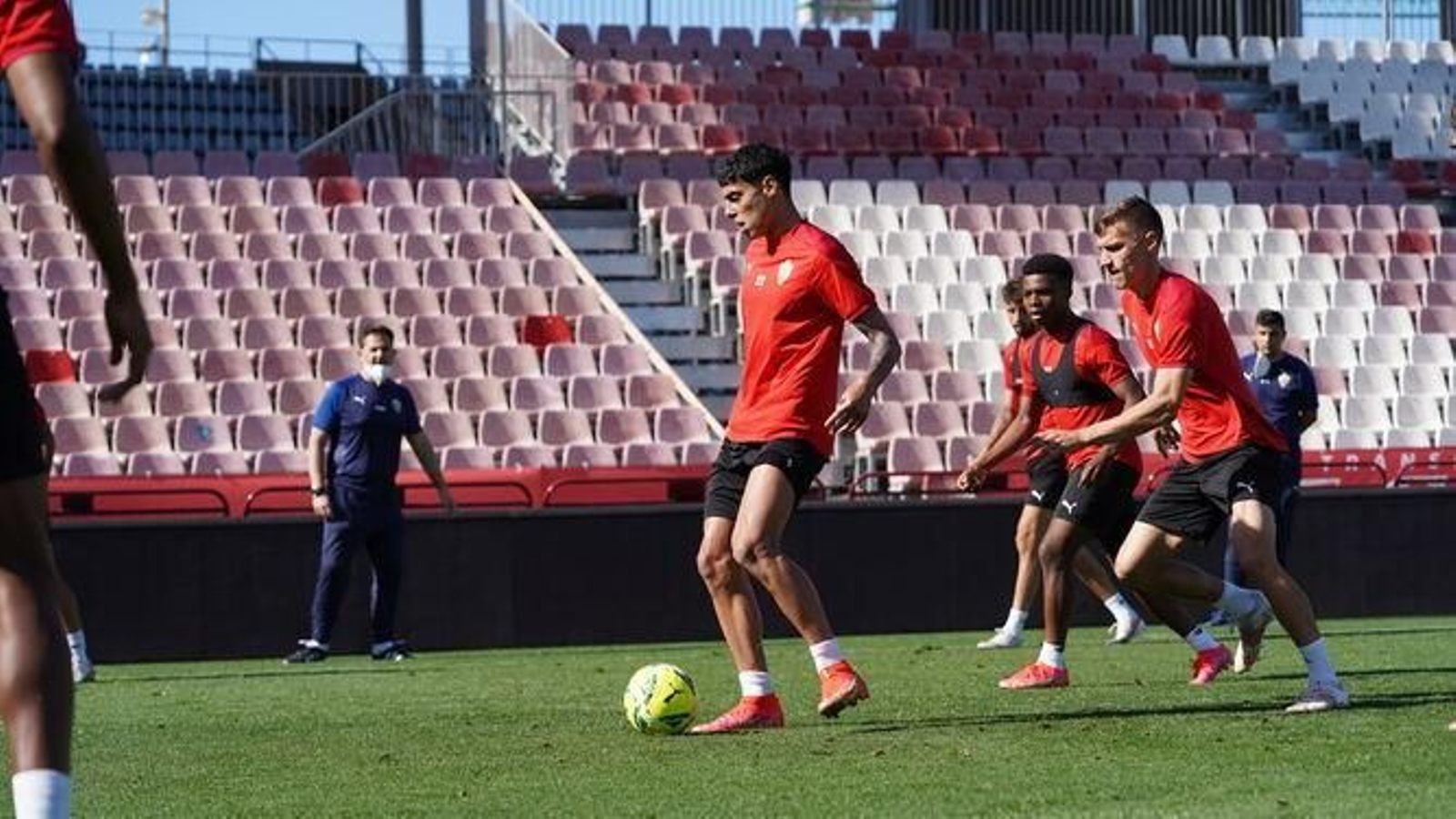 Samú Costa, durante un entrenamiento.