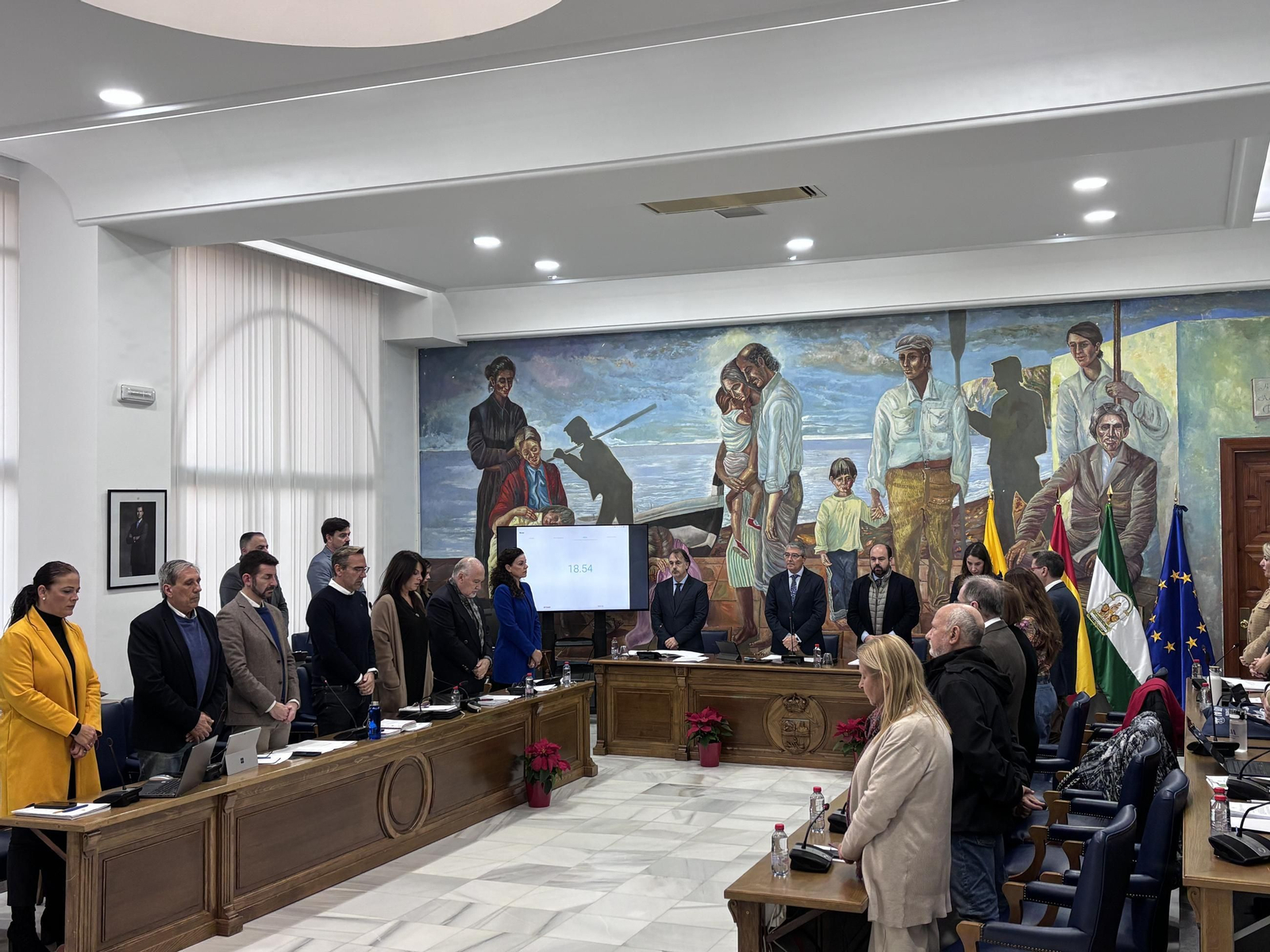 Imagen del pleno de diciembre del Ayuntamiento de Rincón de la Victoria