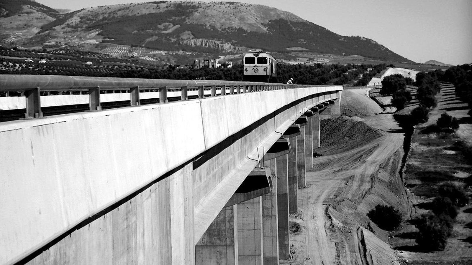 Viaducto de Los Pinares, primera gran infraestructura acabada del AVE a Granada