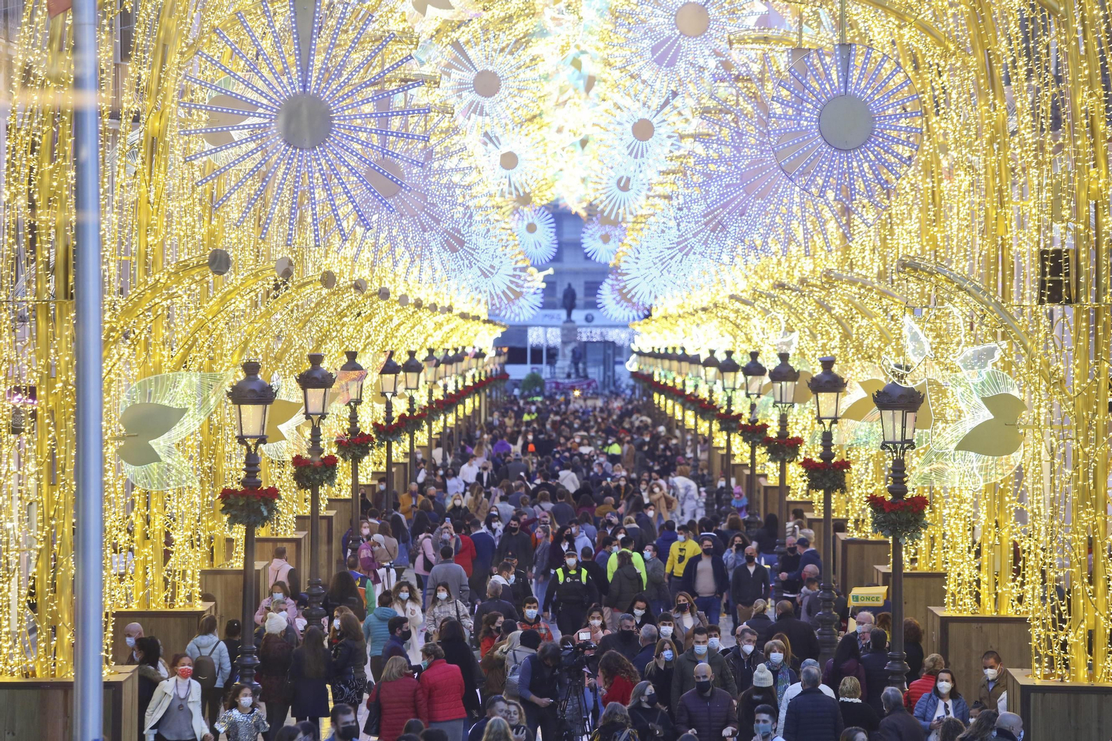 La inauguración de las luces de Navidad de Málaga