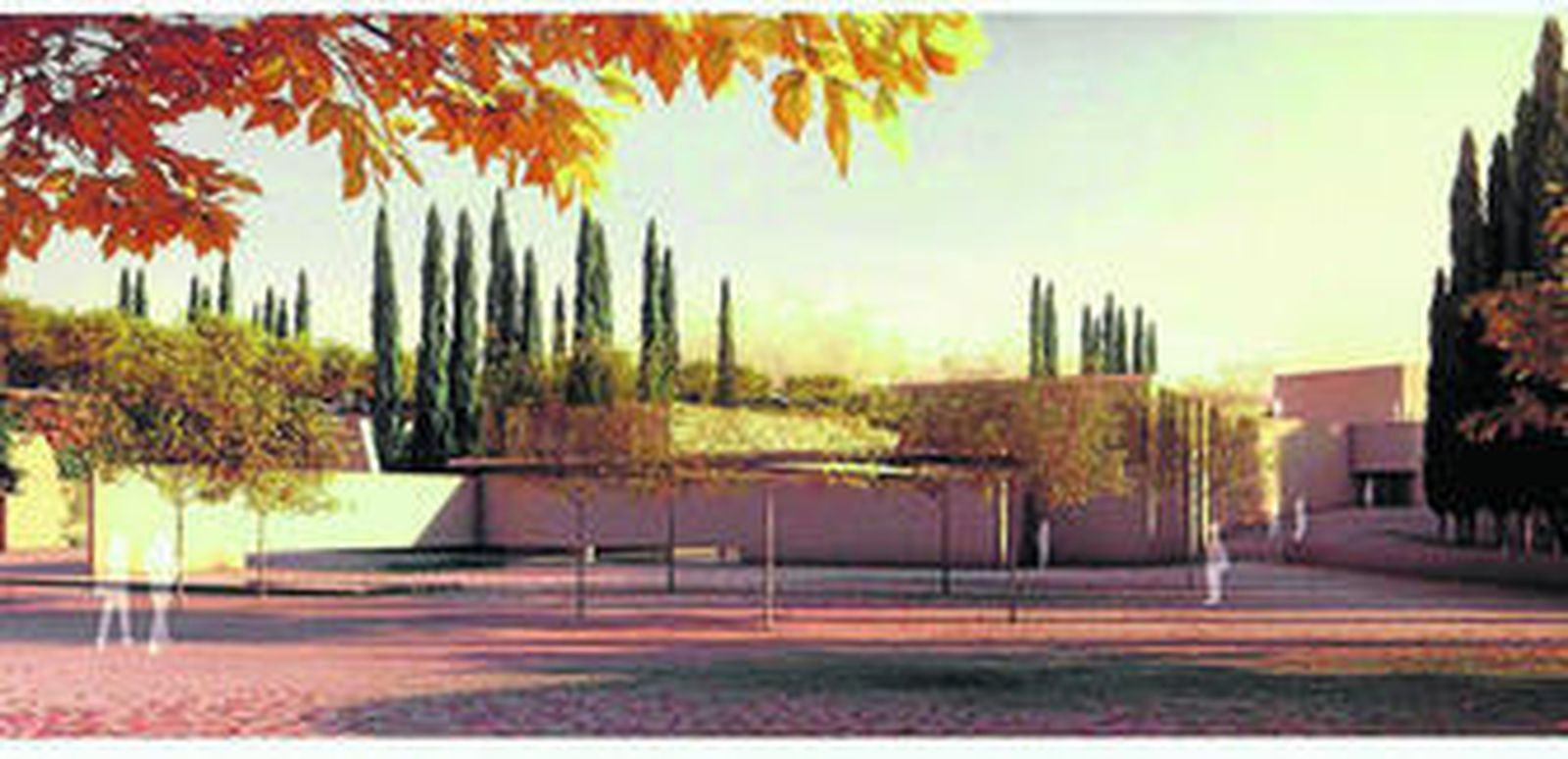 La idea de los arquitectos Juan Domingo Santos y Álvaro Siza era construir una entrada al monumento que afectaría a 21.000 metros cuadrados.