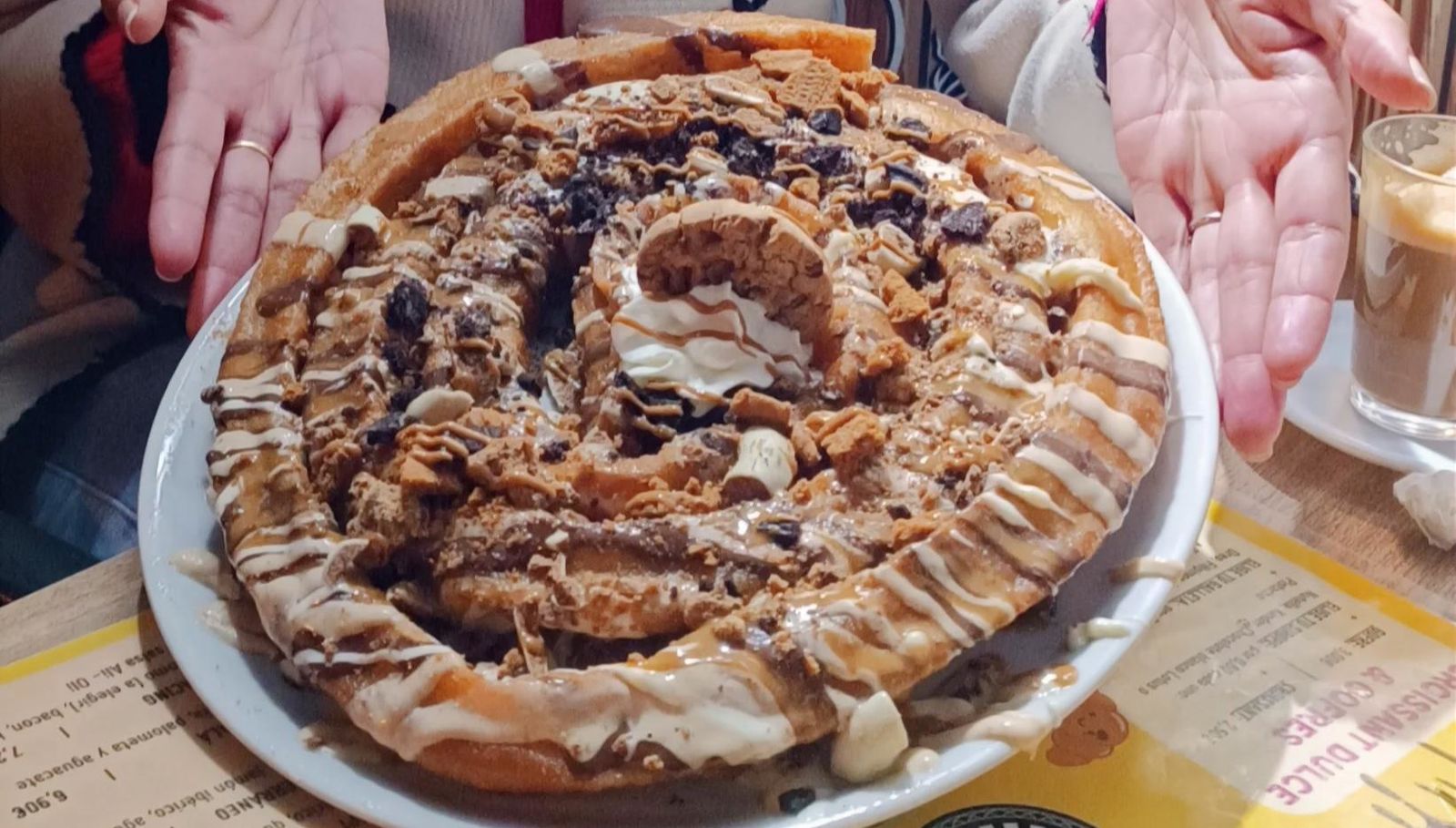 Pizza porra, del Bodegón 3, en Jerez.