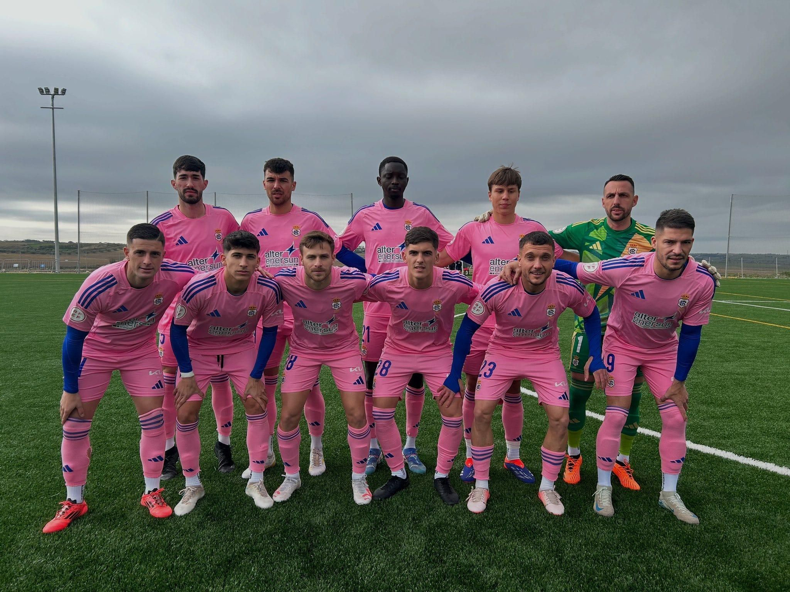 Once inicial del Recreativo de Huelva en Villalba del Alcor.