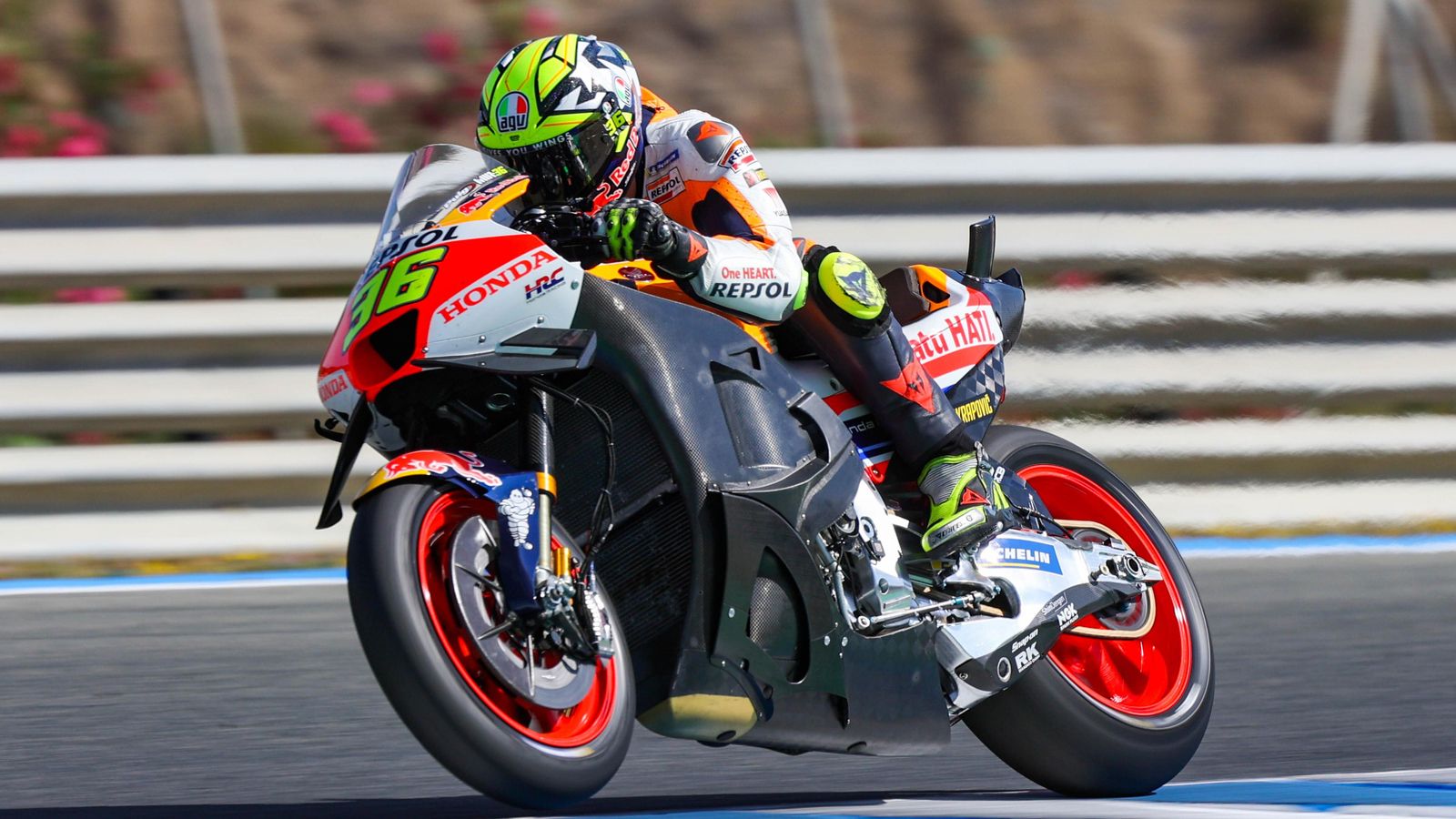 Honda ha podido probar el nuevo chasis Kalex. Honda ha podido probar el nuevo chasis Kalex.