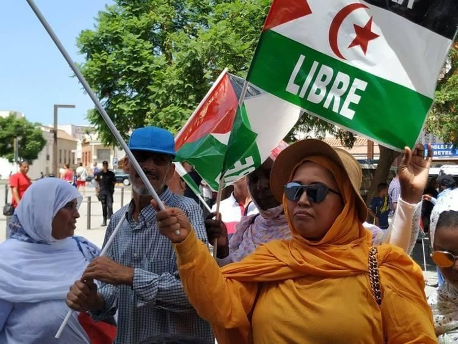 Una concentración del colectivo en favor del Sáhara, en 2019.