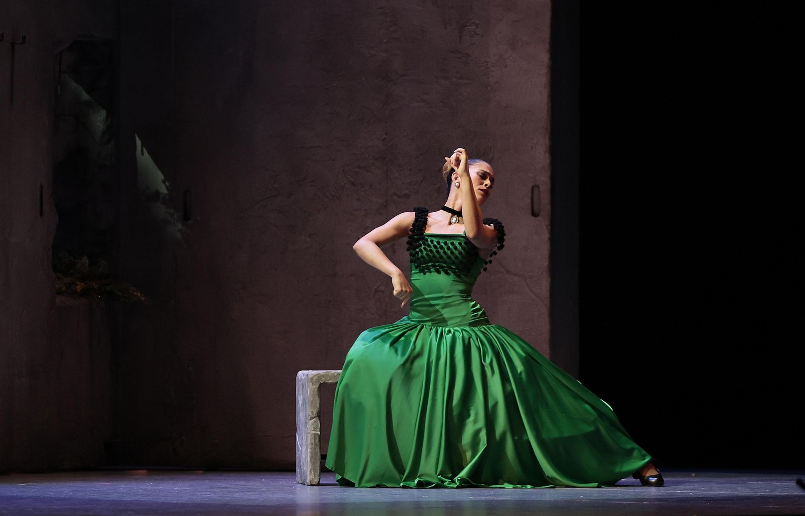 la imágenes del Ballet Flamenco de Andalucía en el Teatro de la Maestranza.