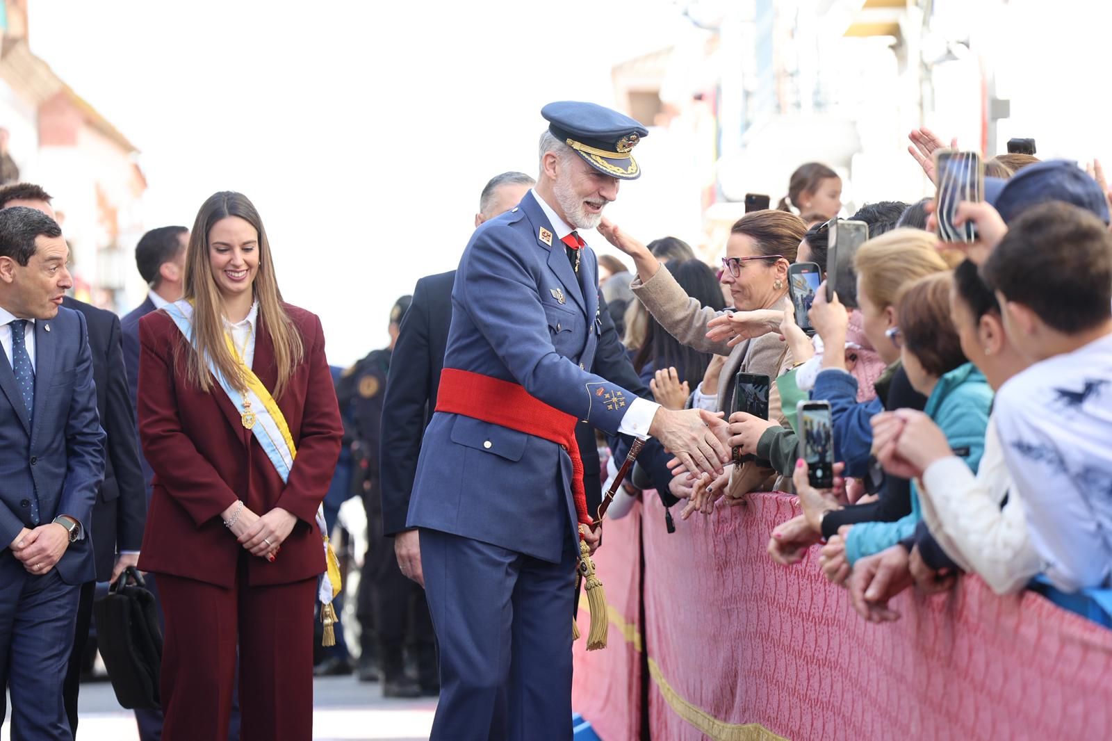 Las primeras imágenes del Rey Felipe VI en Huelva