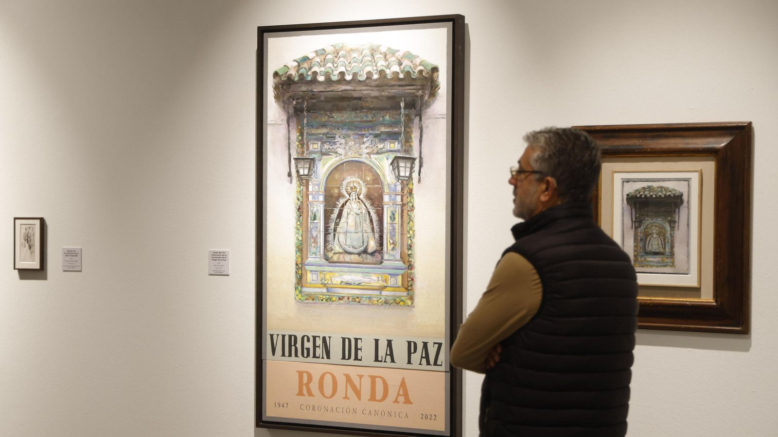 Cartel pintado por Daniel Franca por los 75 años de la coronación de la Virgen de la Paz, patrona de Ronda.
