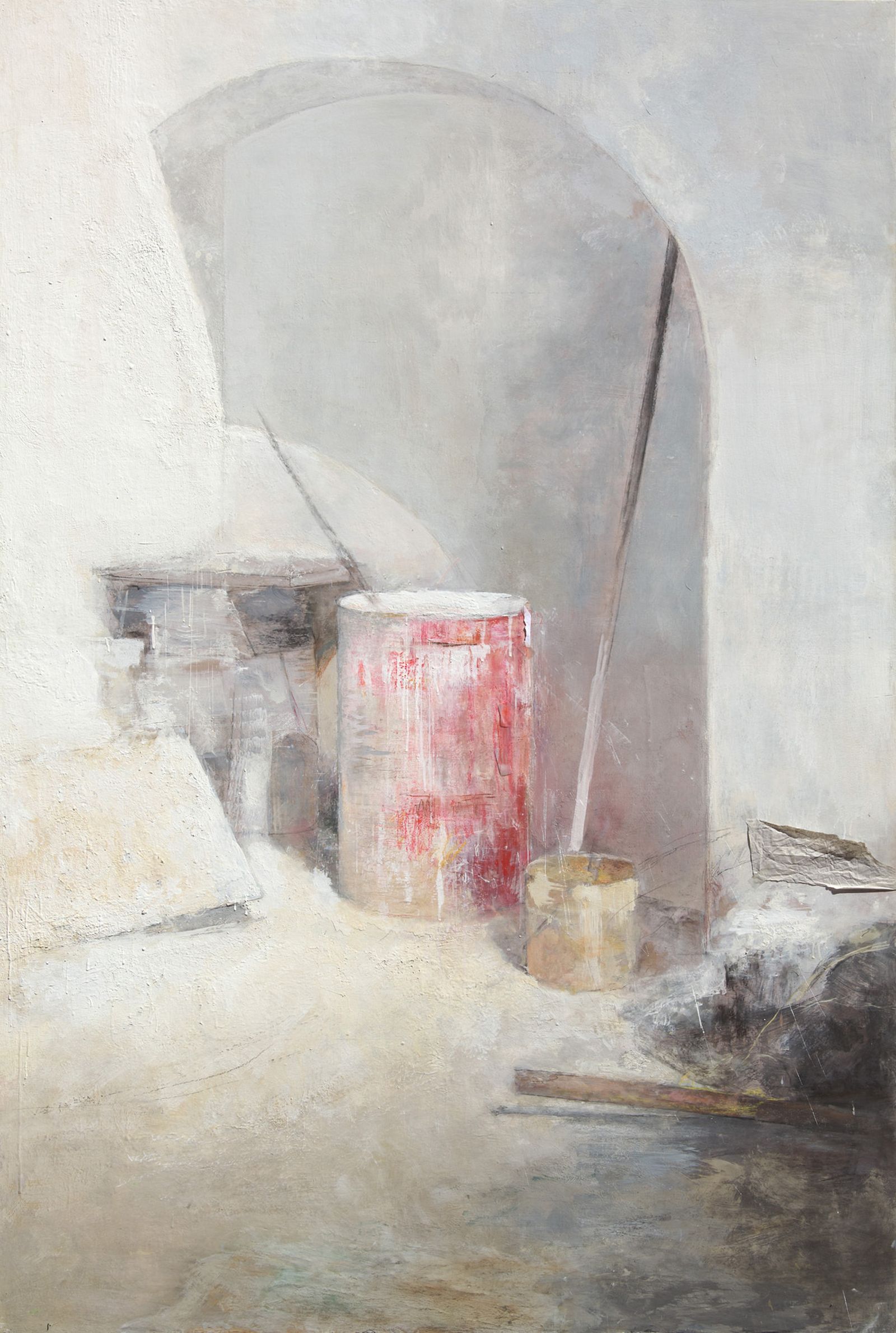 'La cal: Bidón rojo'.