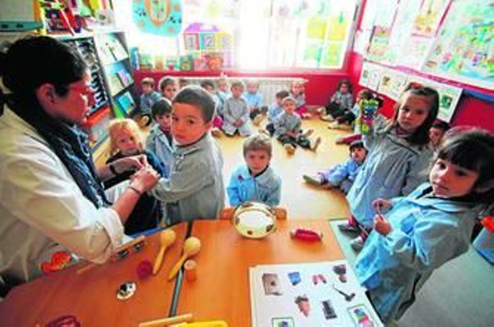 Una delas aulas de Infantil.