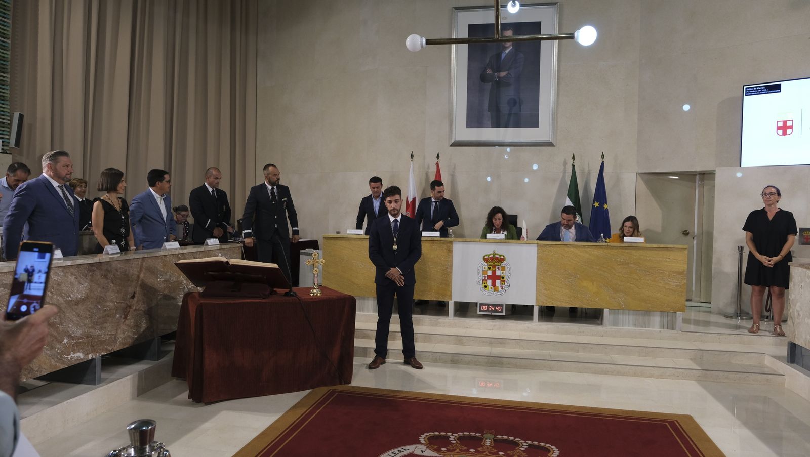 Imágenes del pleno ordinario del Ayuntamiento de Almería