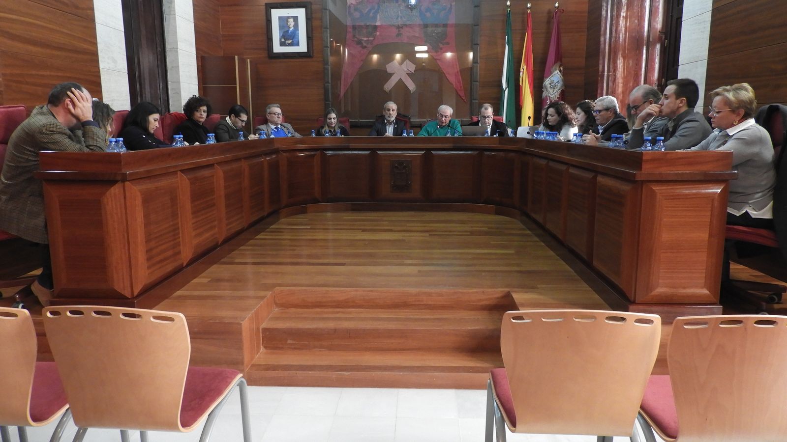 Momento de la sesión plenaria en el Ayuntamiento de Vera celebrada este pasado jueves
