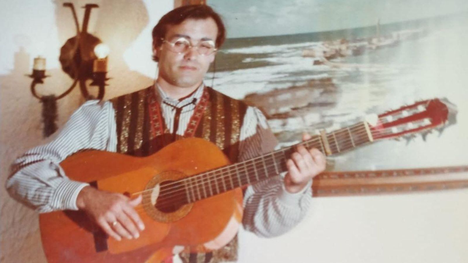 En la comparsa 'Orfebres', de 1986.