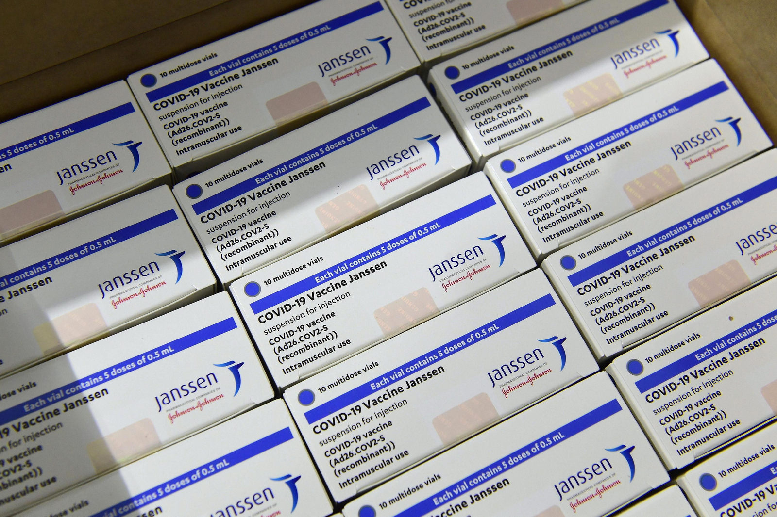 Cajas de la vacuna Janssen. Cajas de la vacuna Janssen.